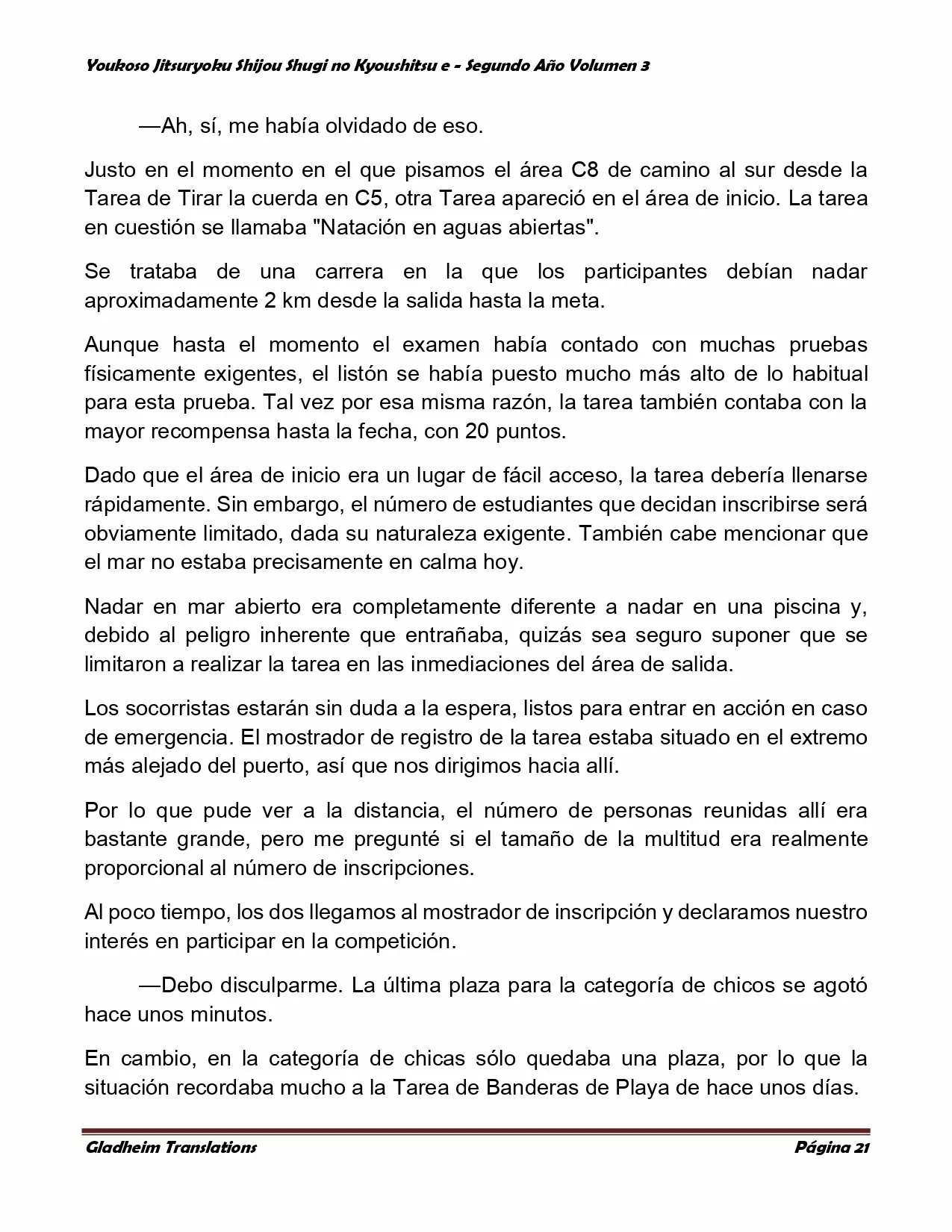 Página 21 del Manga