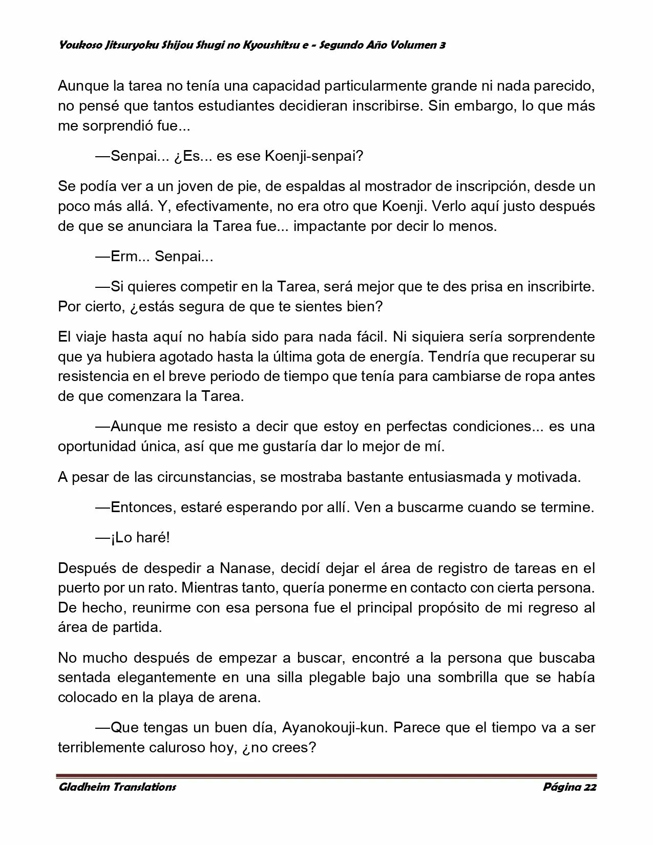 Página 22 del Manga