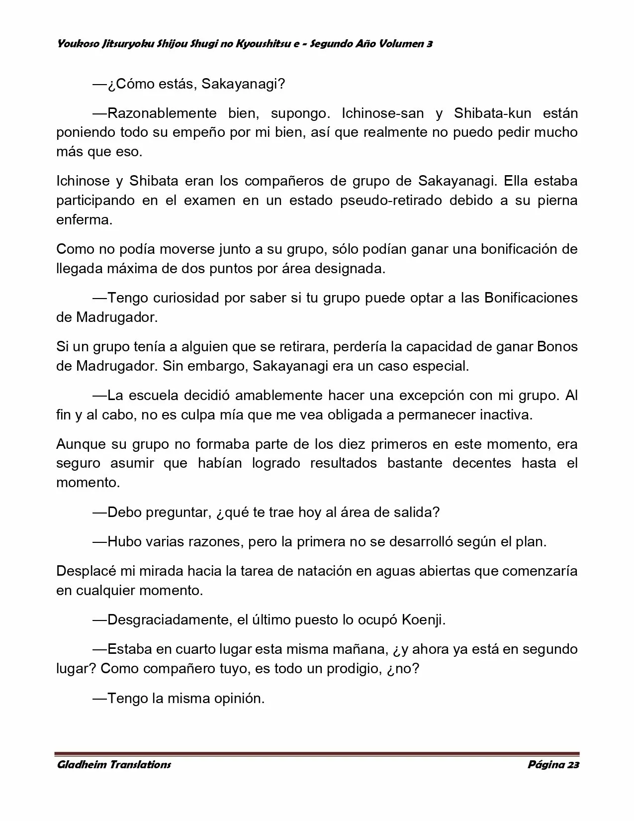 Página 23 del Manga