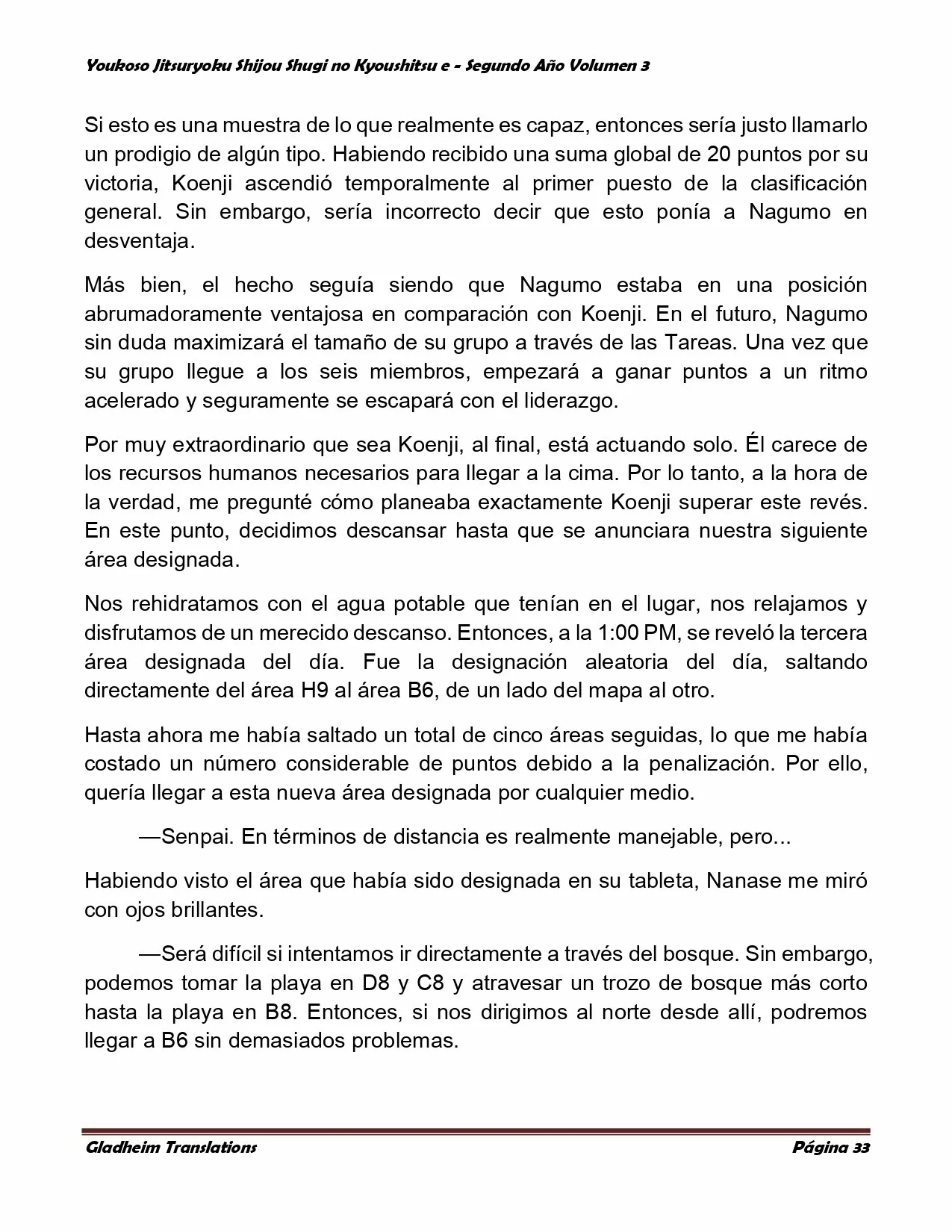 Página 33 del Manga