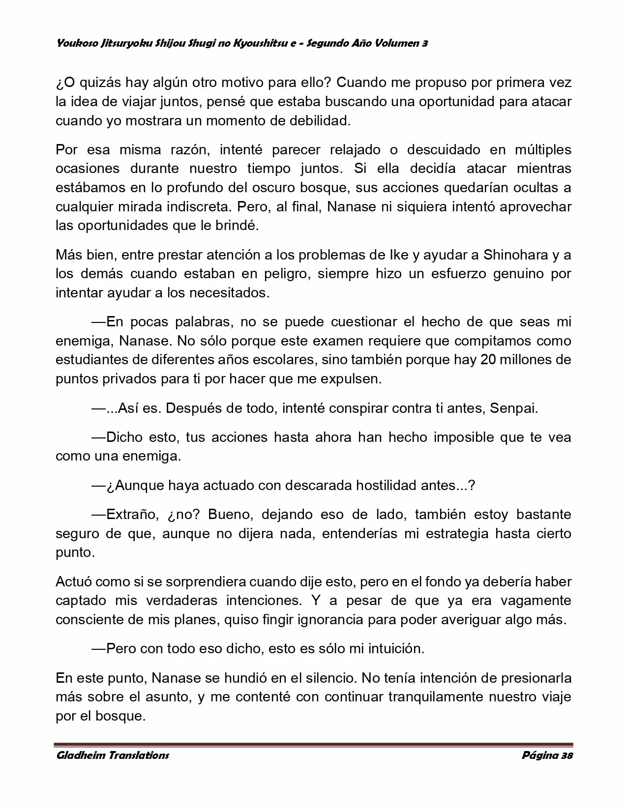 Página 38 del Manga