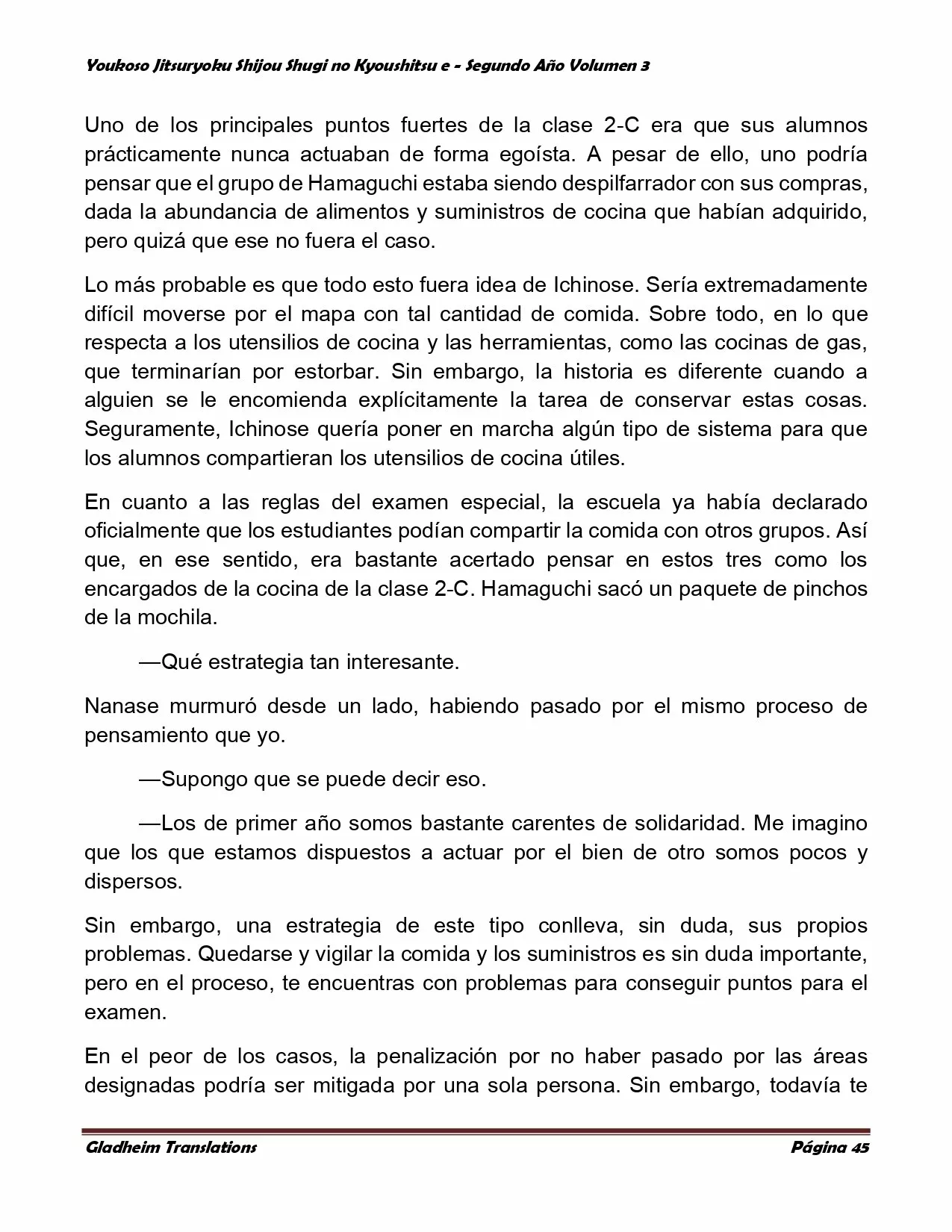 Página 45 del Manga