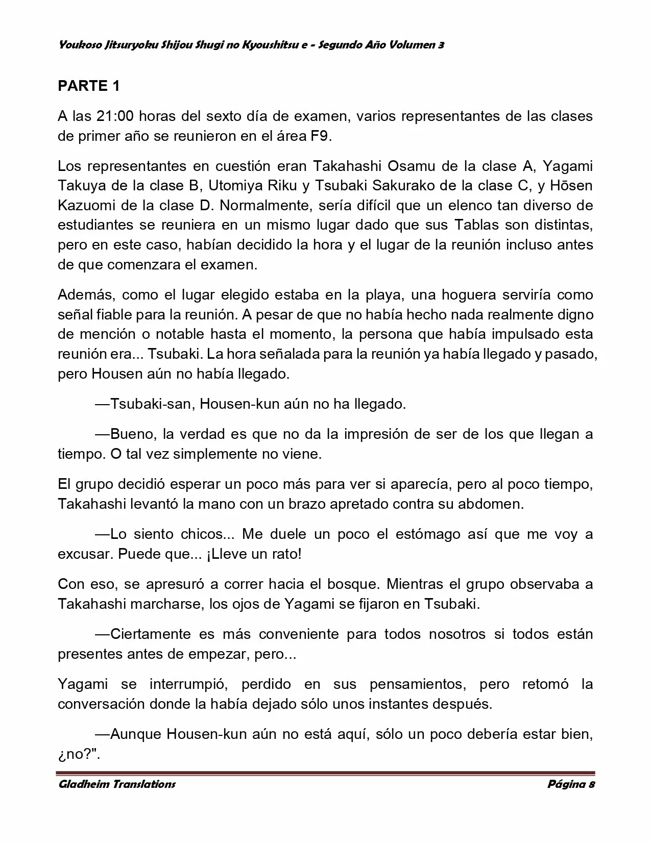 Página 8 del Manga