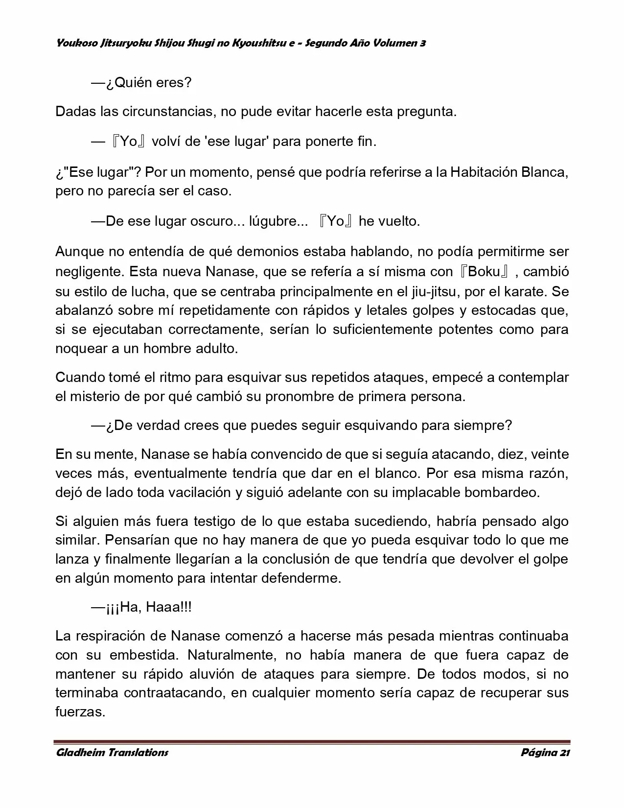 Página 21 del Manga