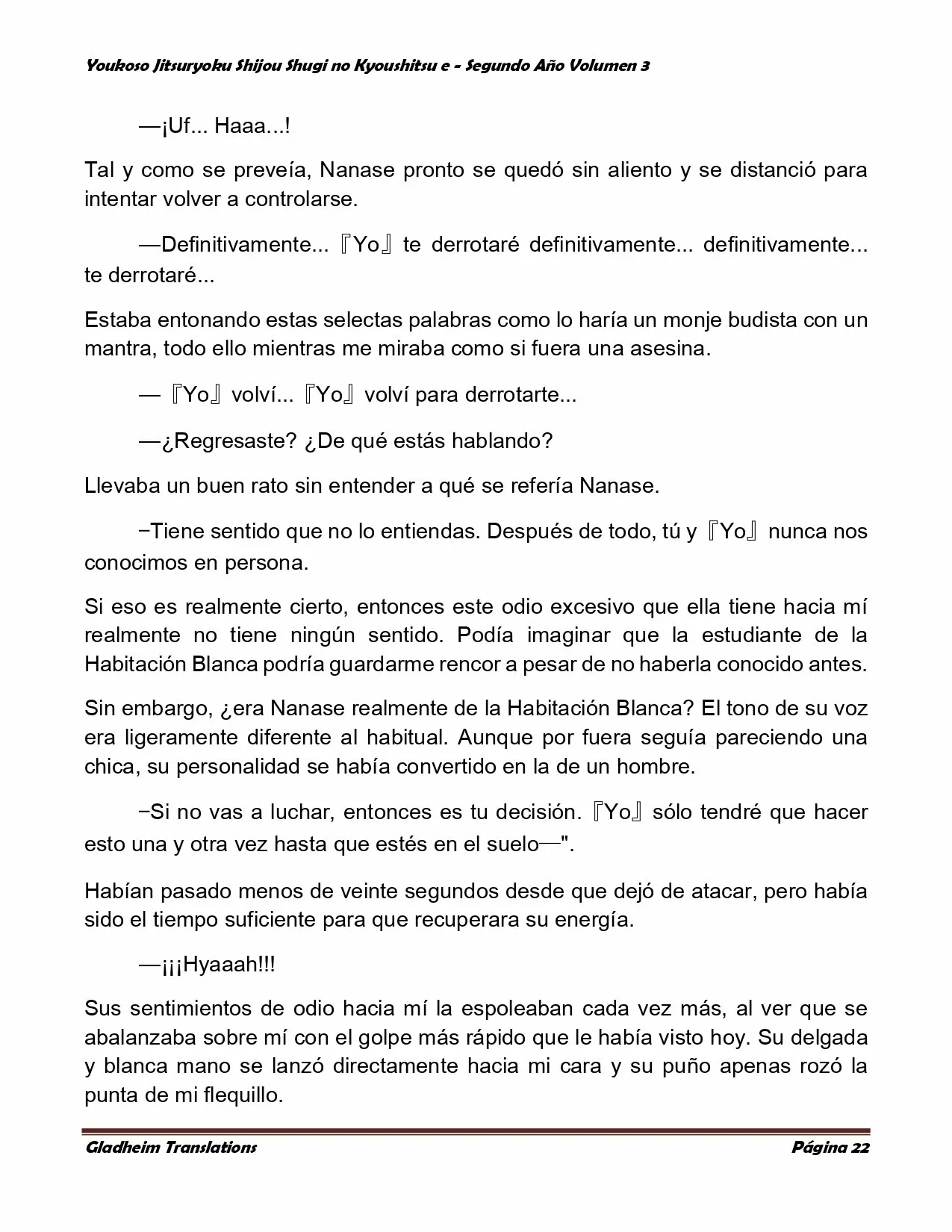 Página 22 del Manga