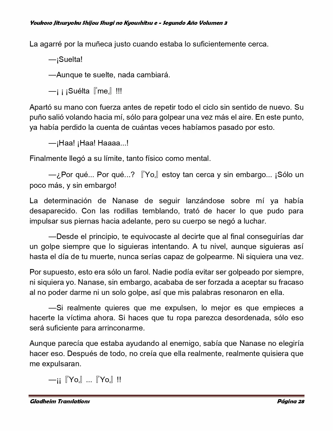 Página 28 del Manga