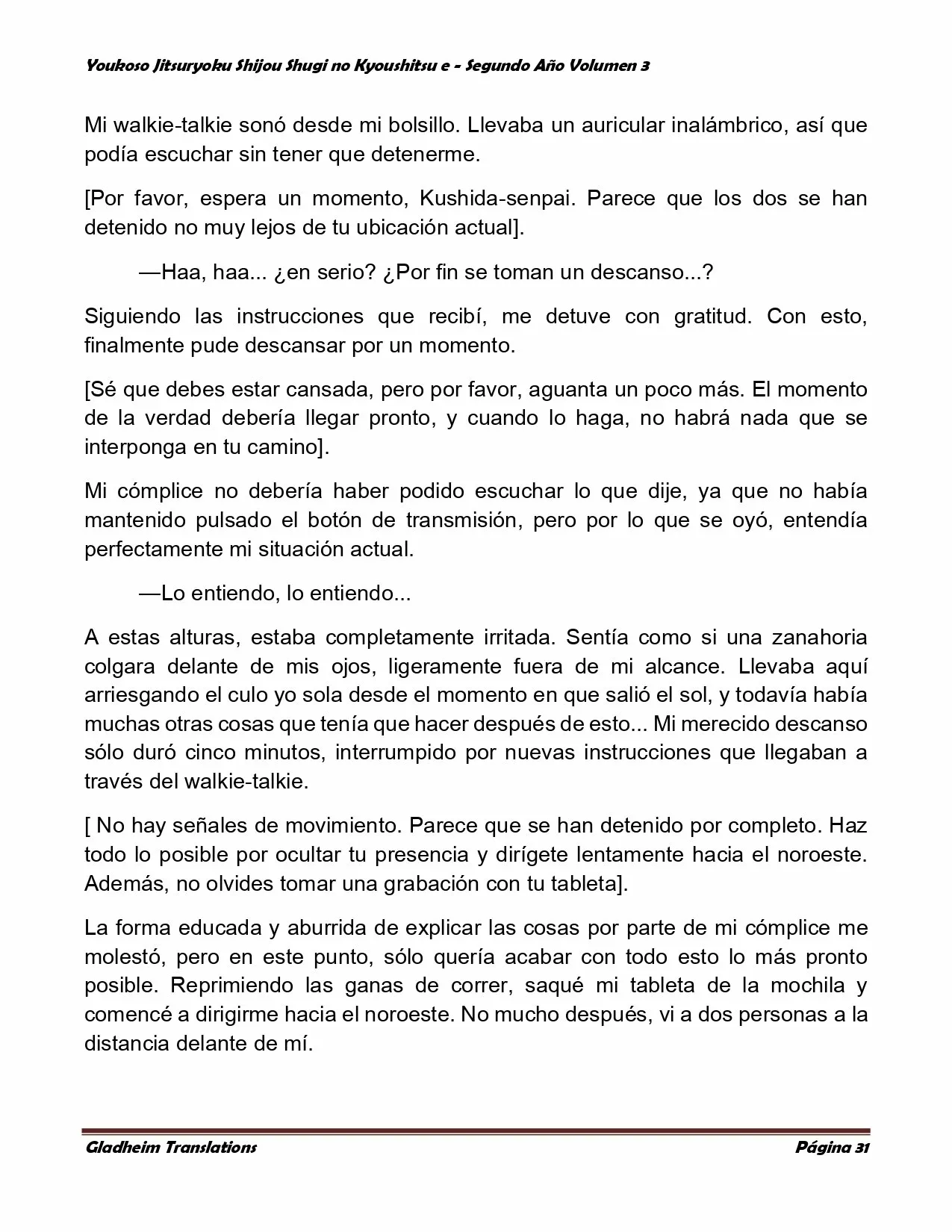 Página 31 del Manga