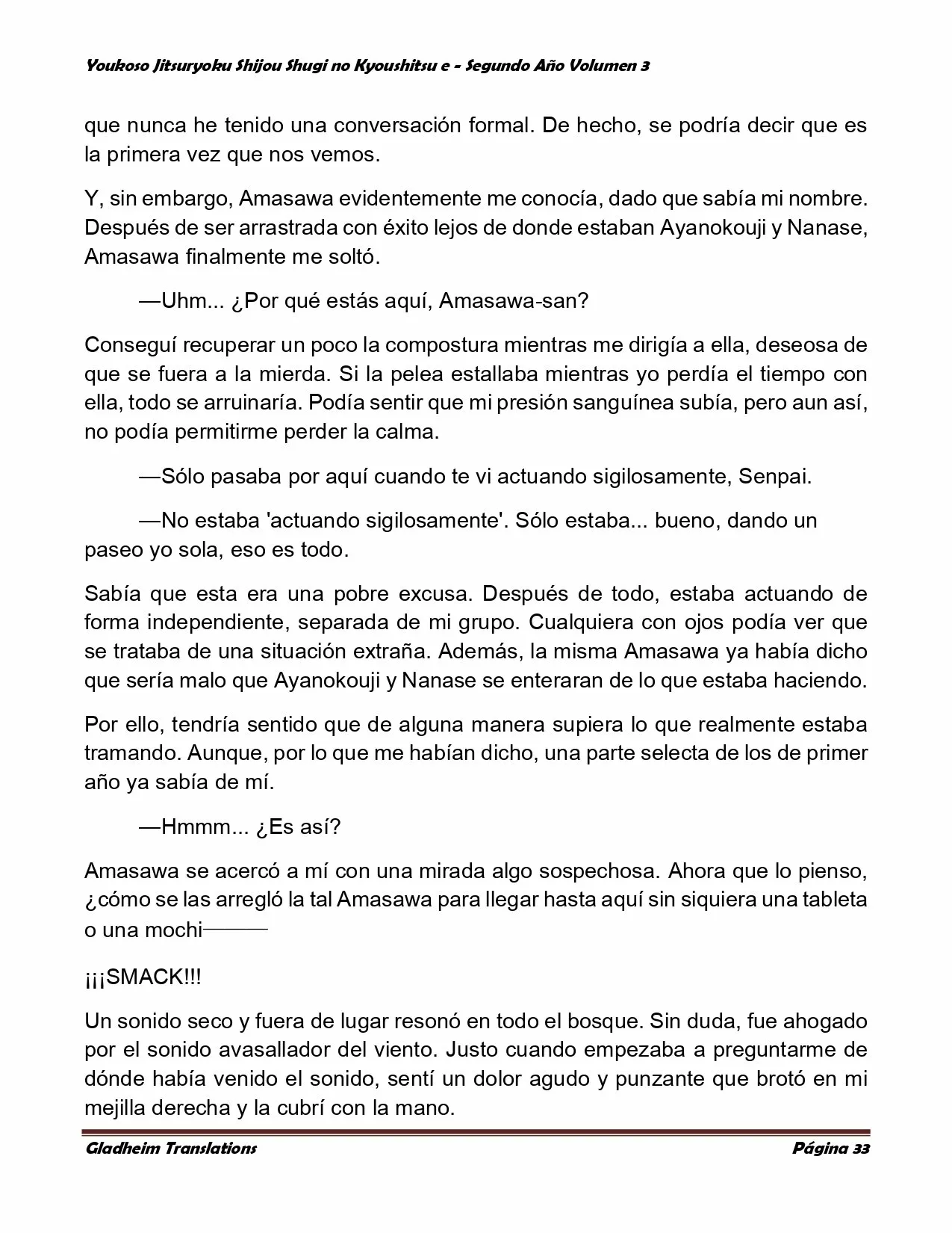 Página 33 del Manga