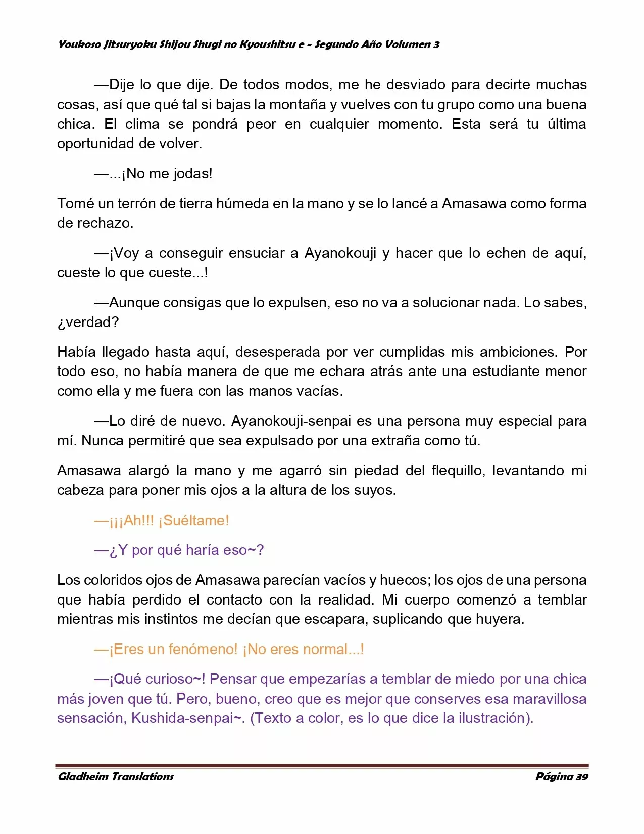 Página 39 del Manga