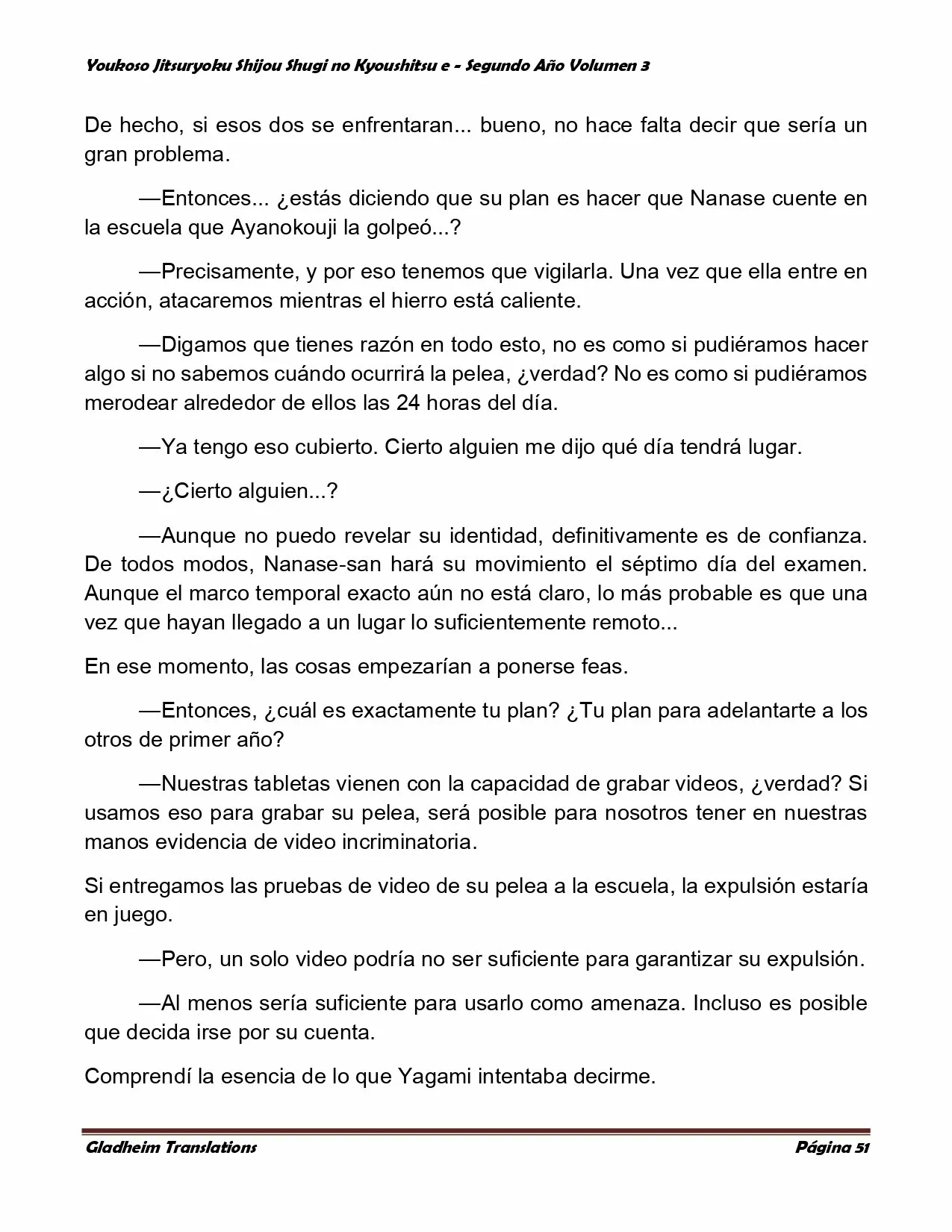 Página 51 del Manga
