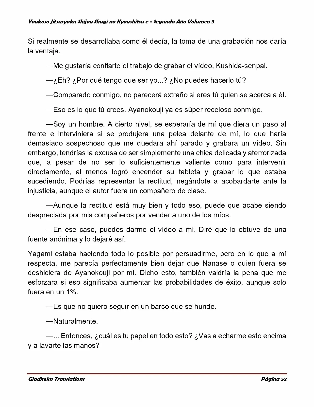 Página 52 del Manga