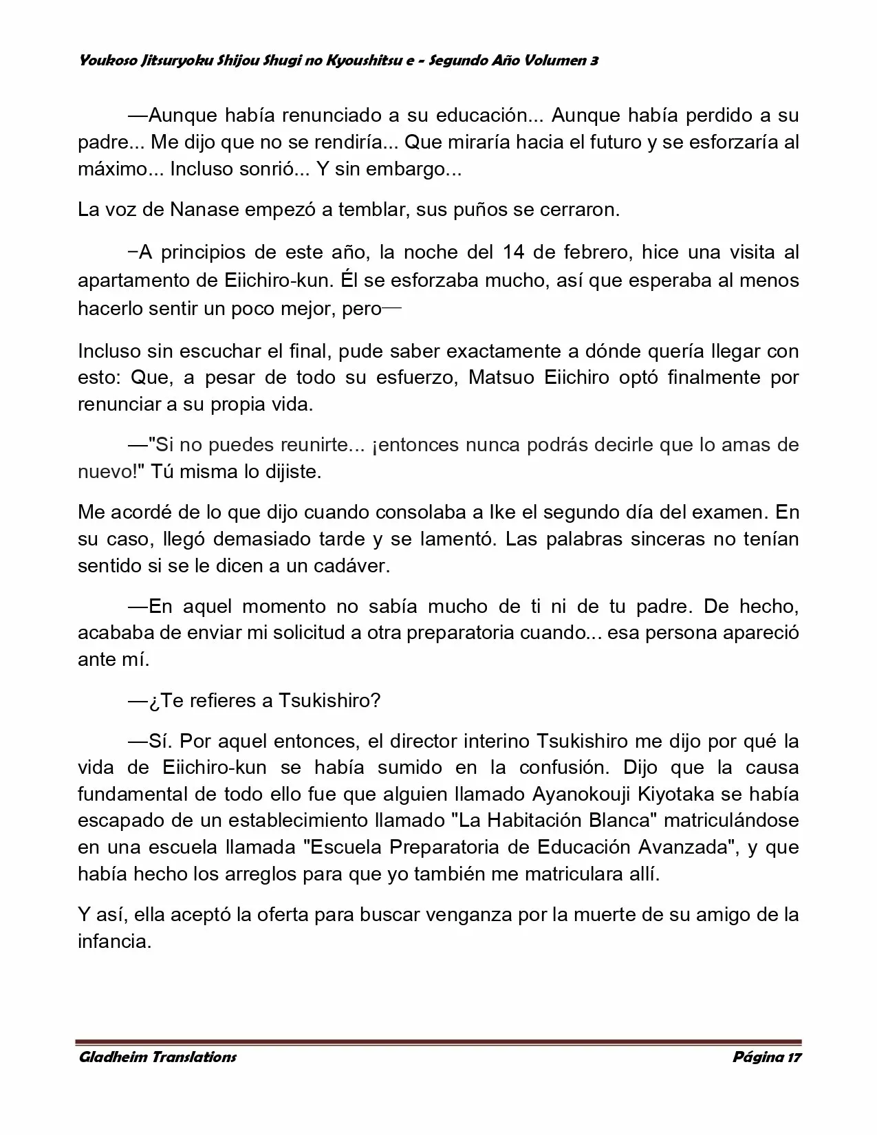 Página 17 del Manga