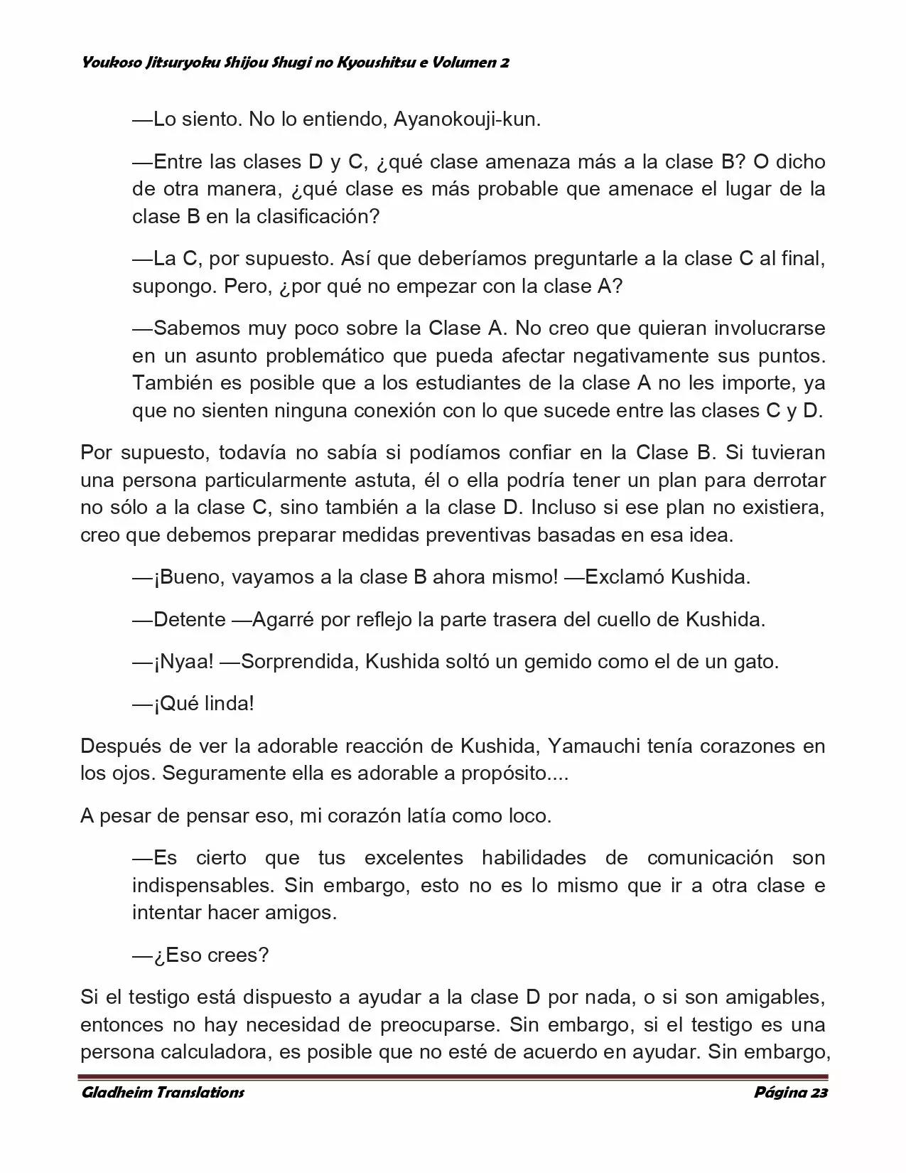 Página 23 del Manga