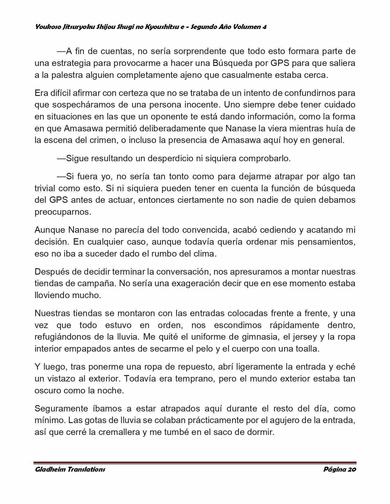 Página 20 del Manga