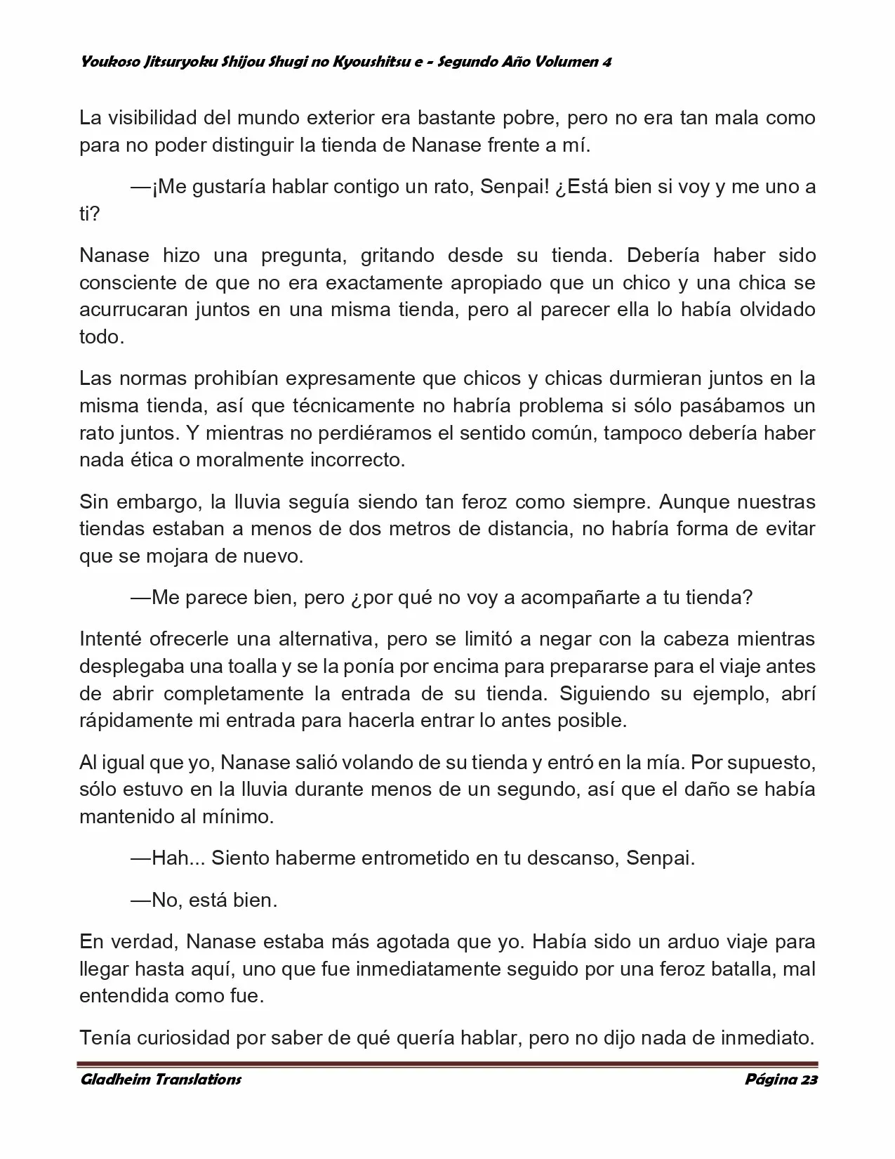 Página 23 del Manga