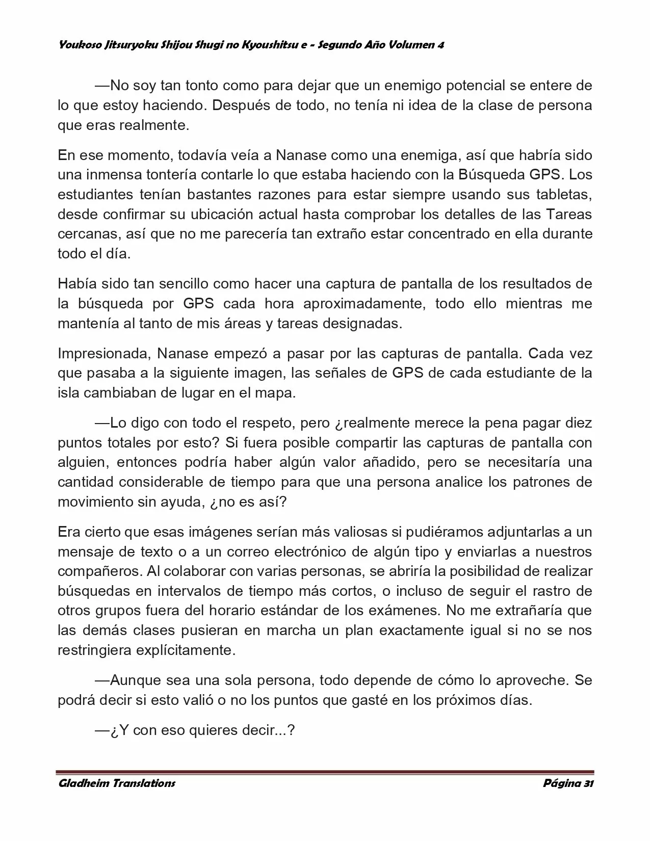 Página 31 del Manga