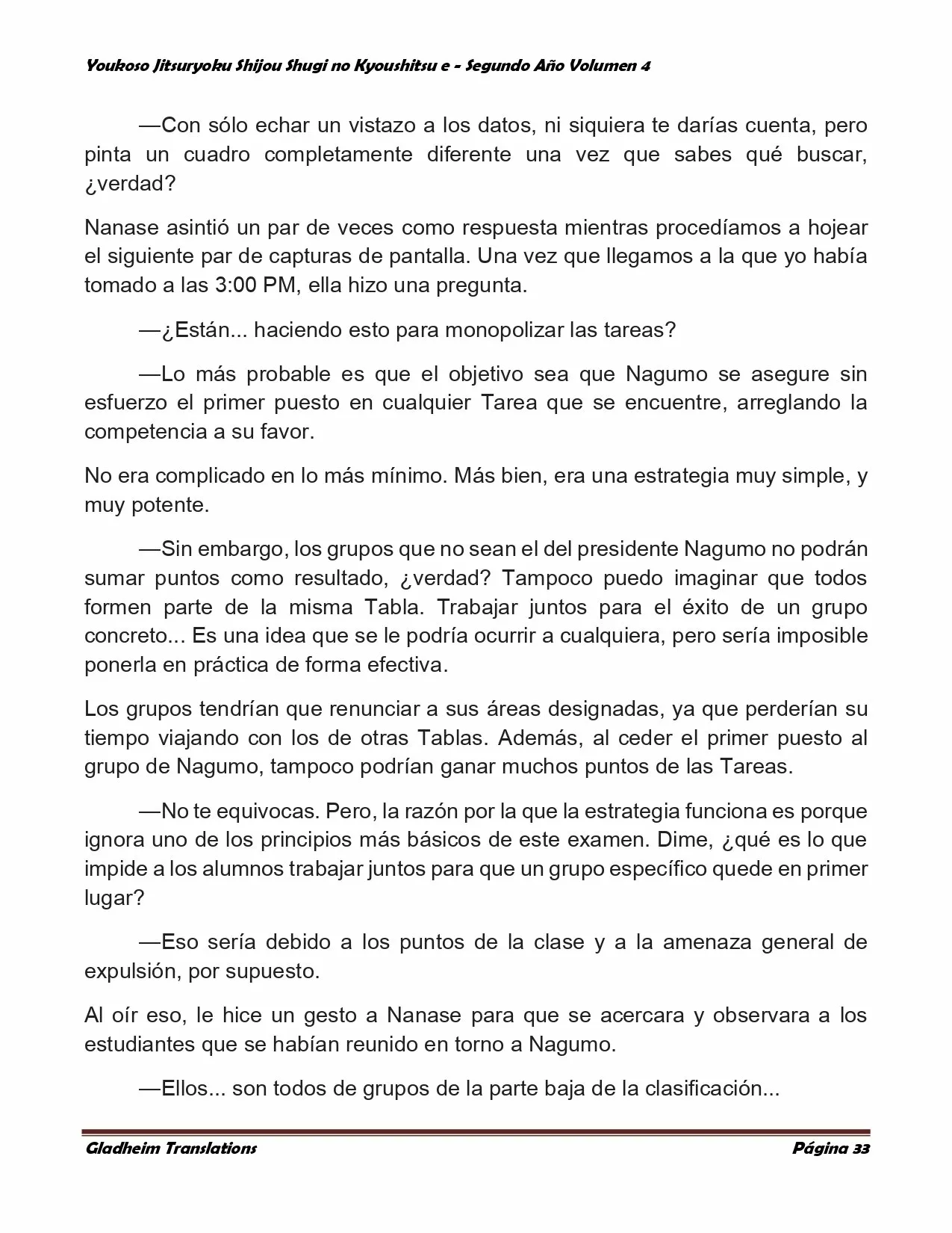 Página 33 del Manga
