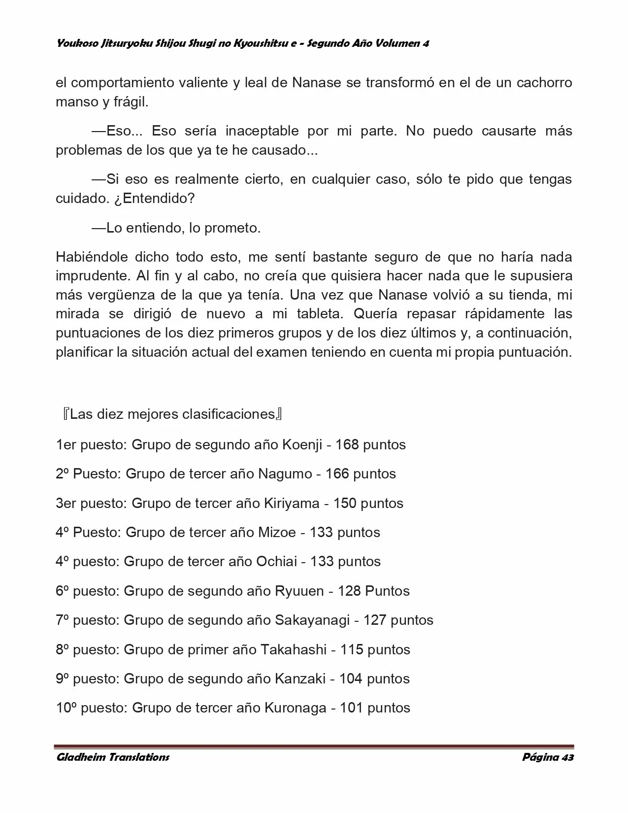 Página 43 del Manga