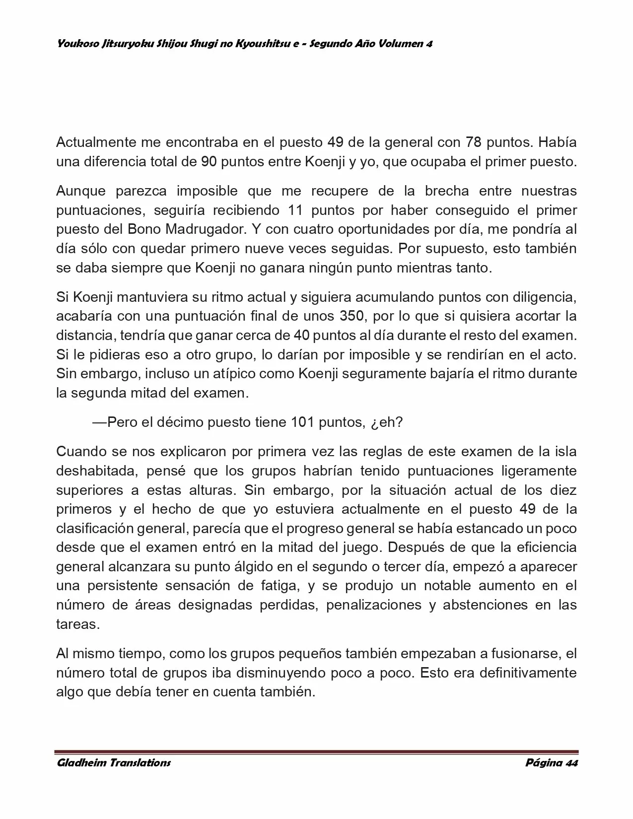 Página 44 del Manga