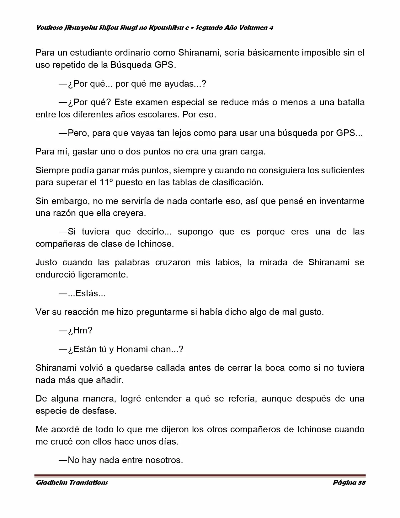 Página 38 del Manga