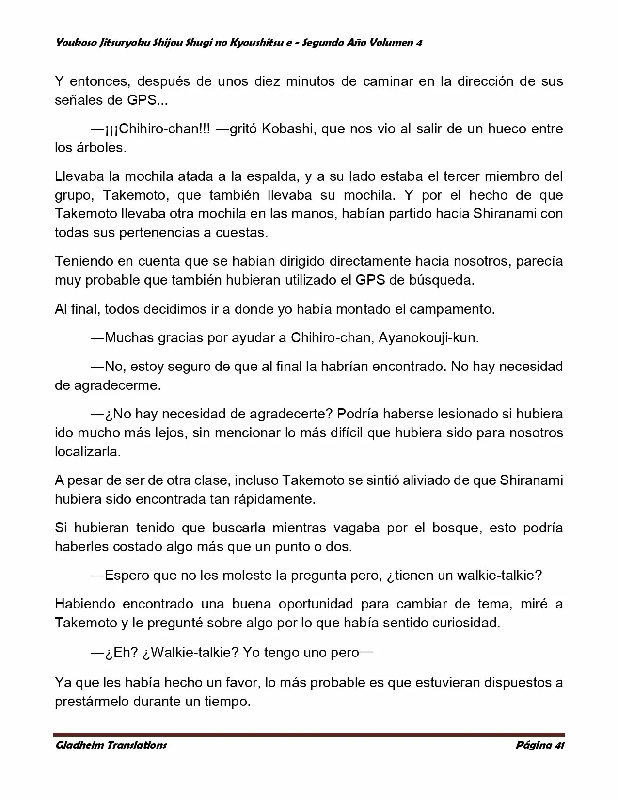 Página 41 del Manga