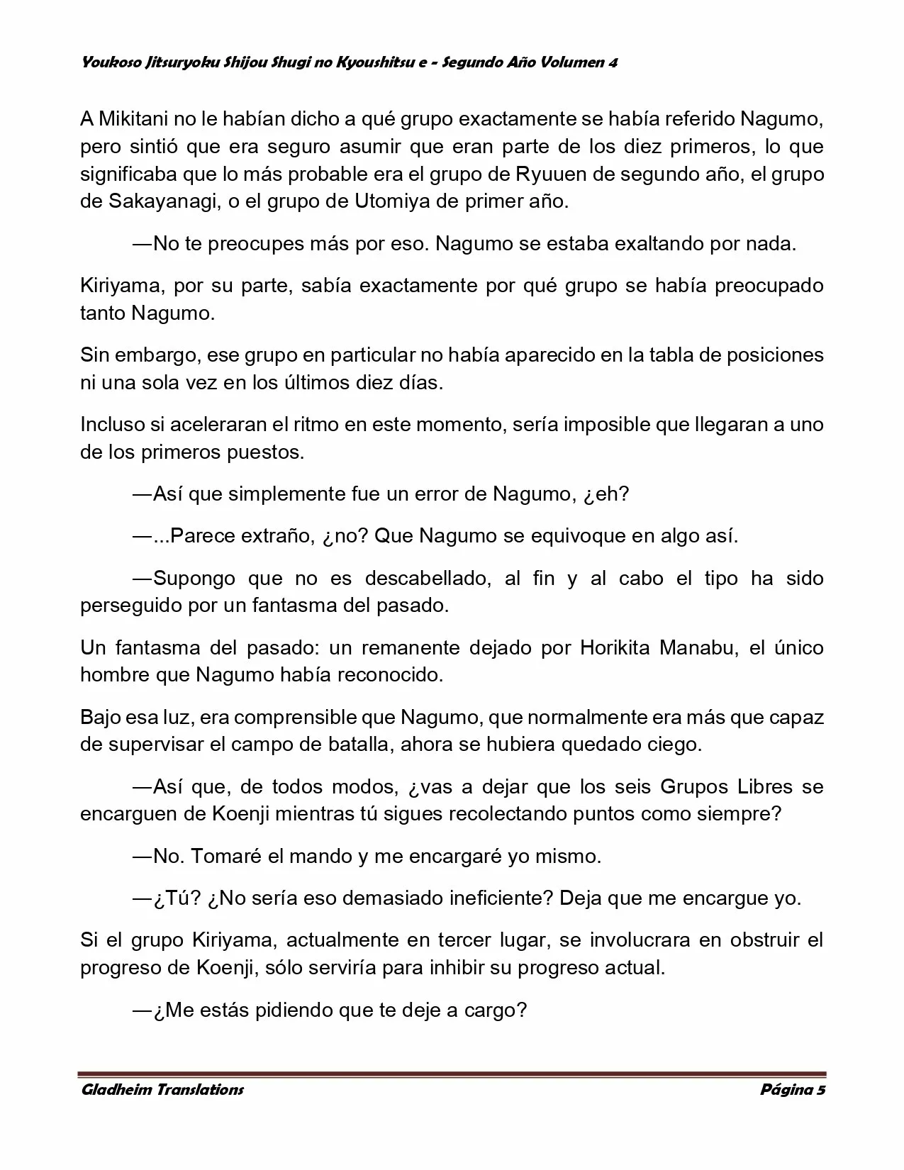 Página 5 del Manga