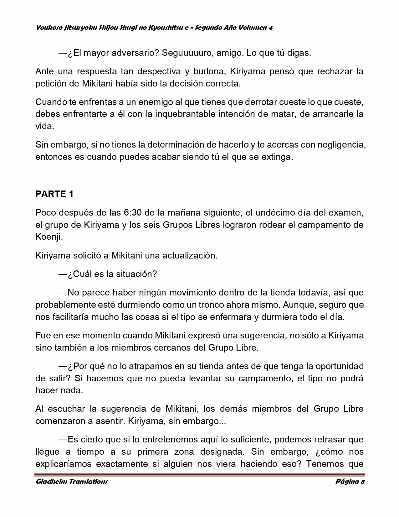 Página 8 del Manga