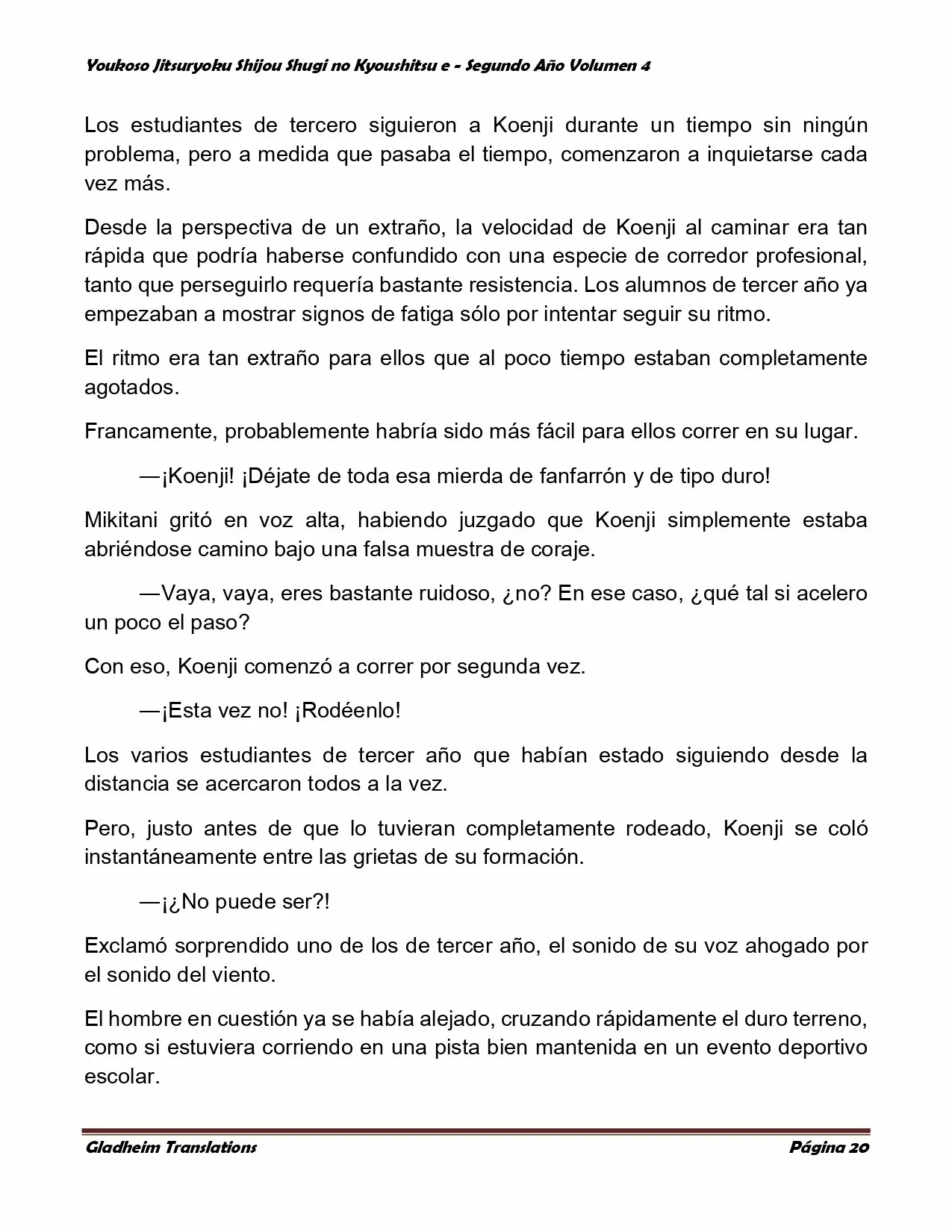 Página 20 del Manga