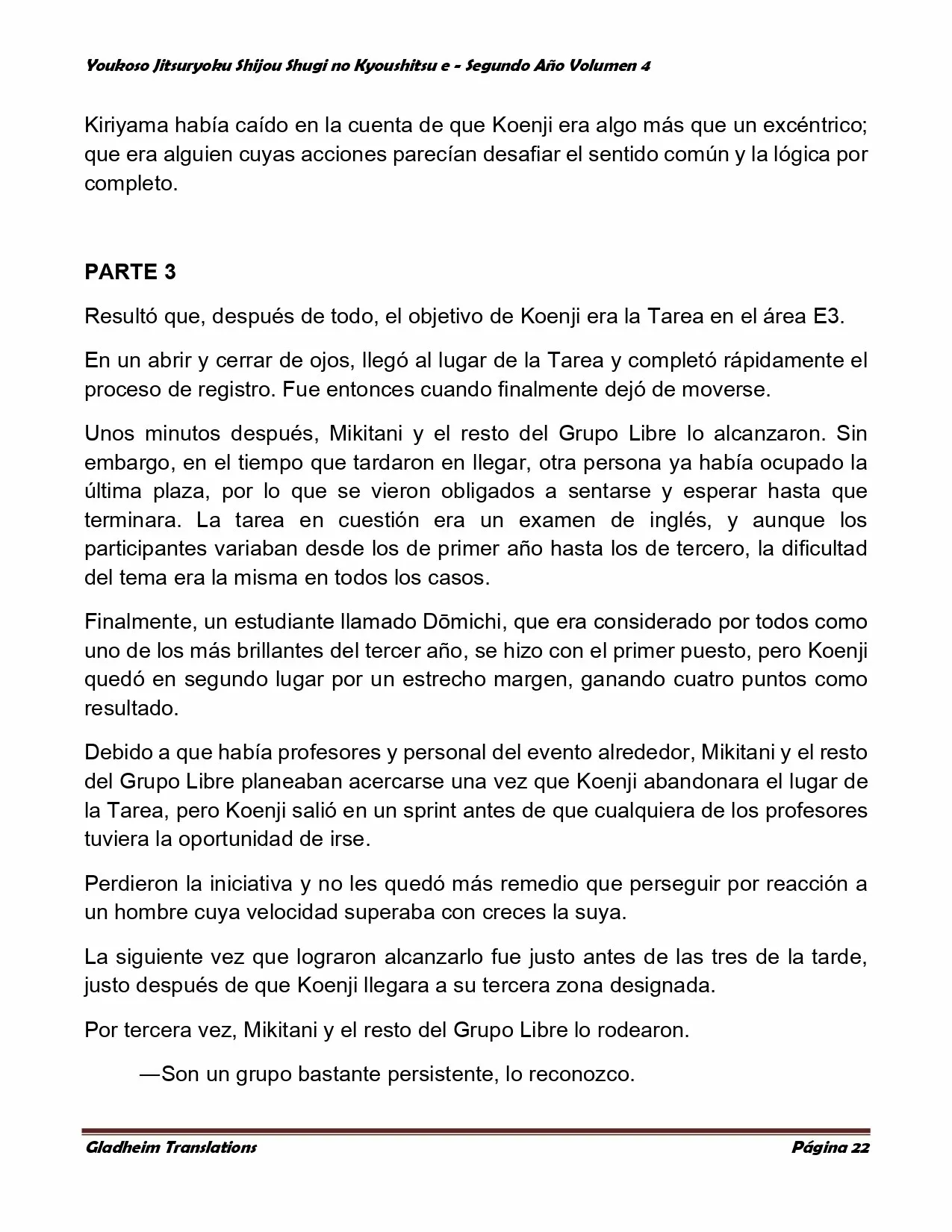 Página 22 del Manga