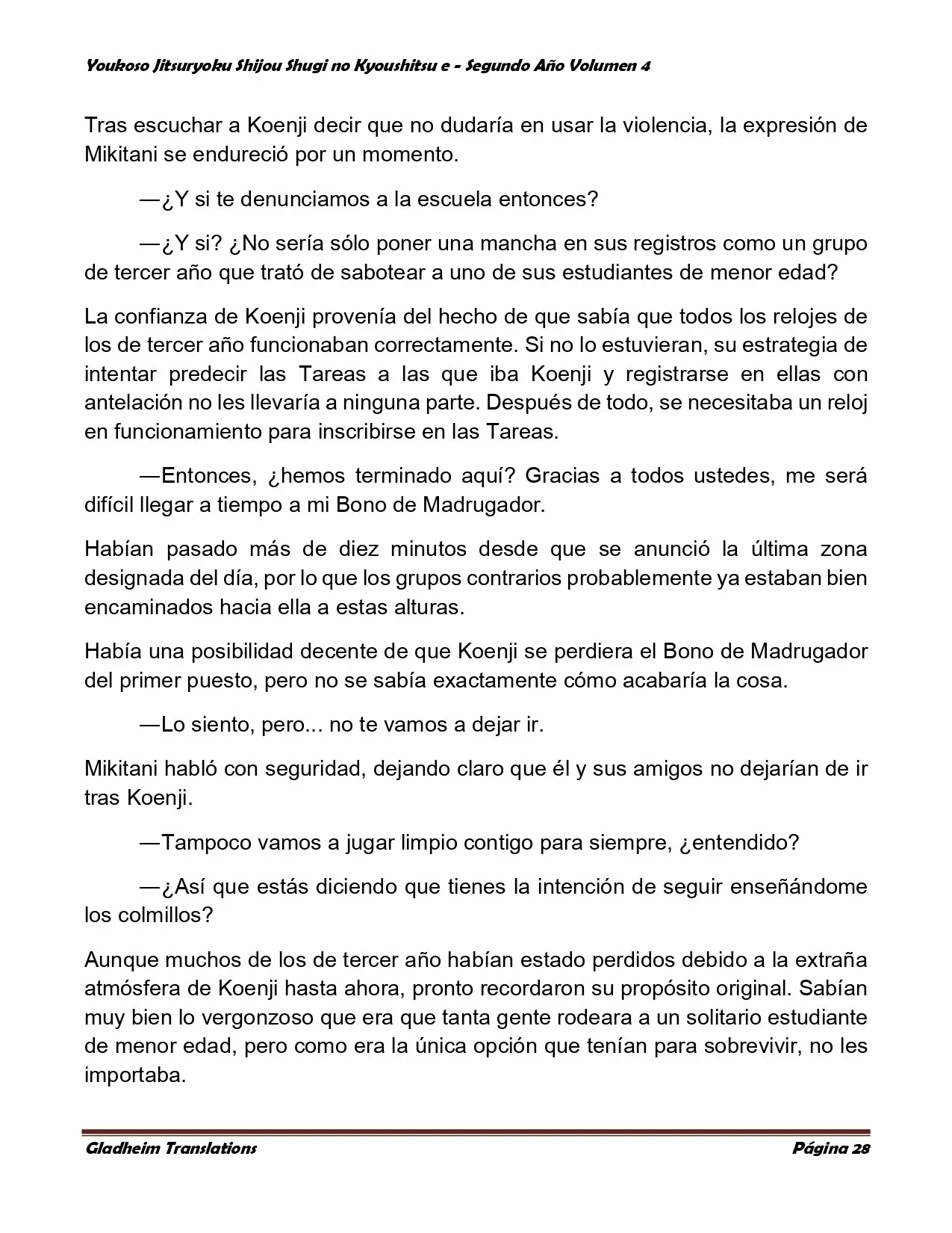 Página 28 del Manga