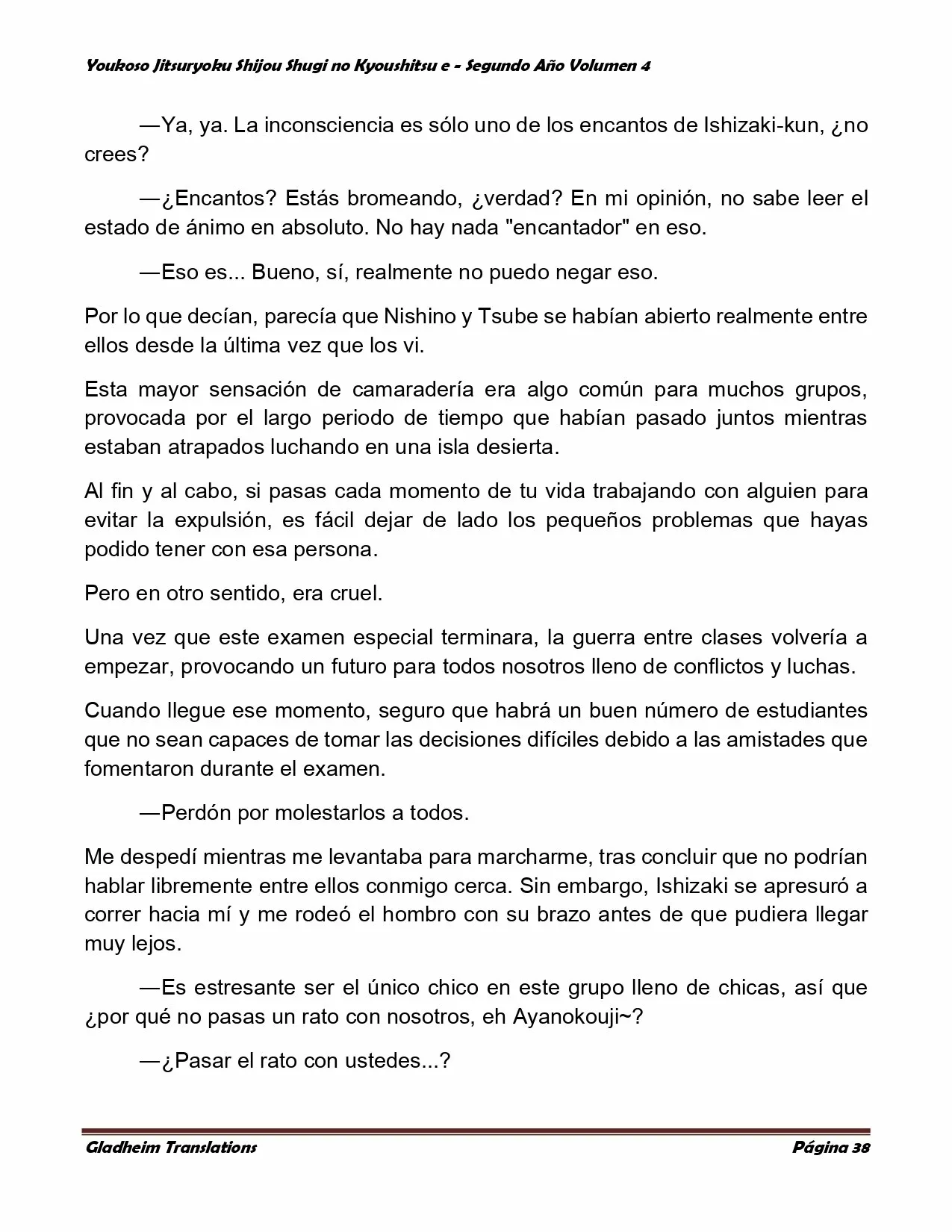 Página 38 del Manga