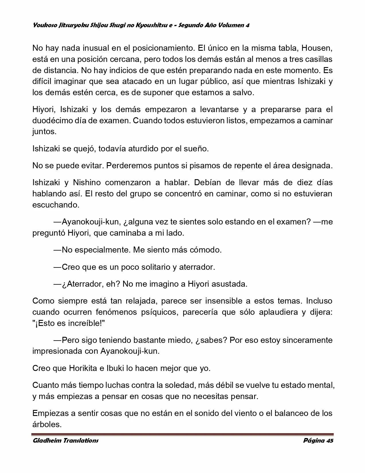 Página 45 del Manga