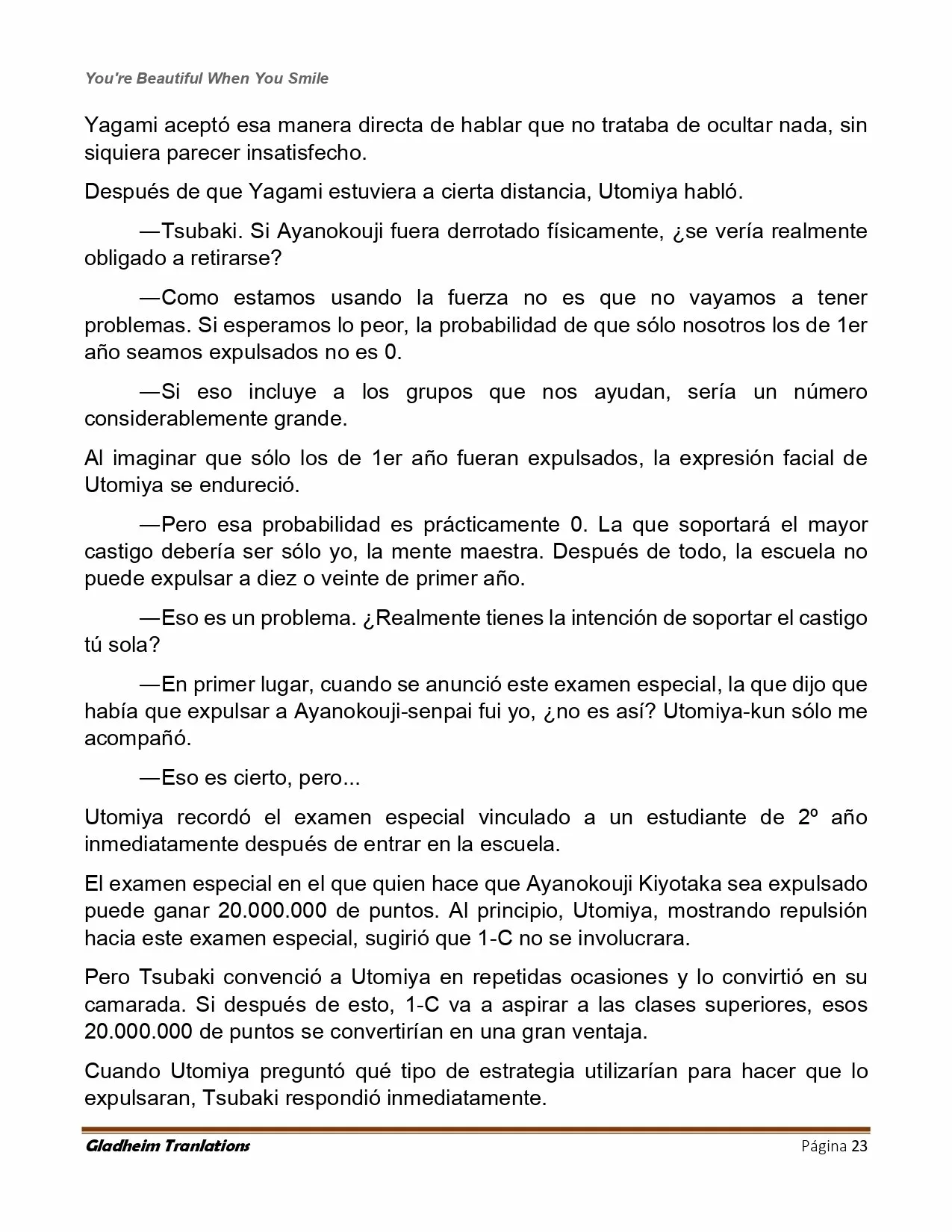 Página 23 del Manga