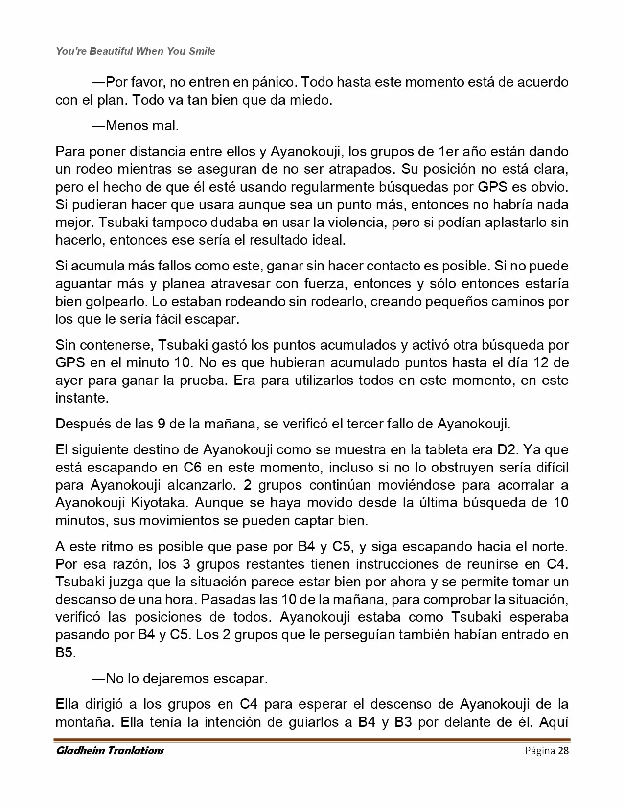 Página 28 del Manga