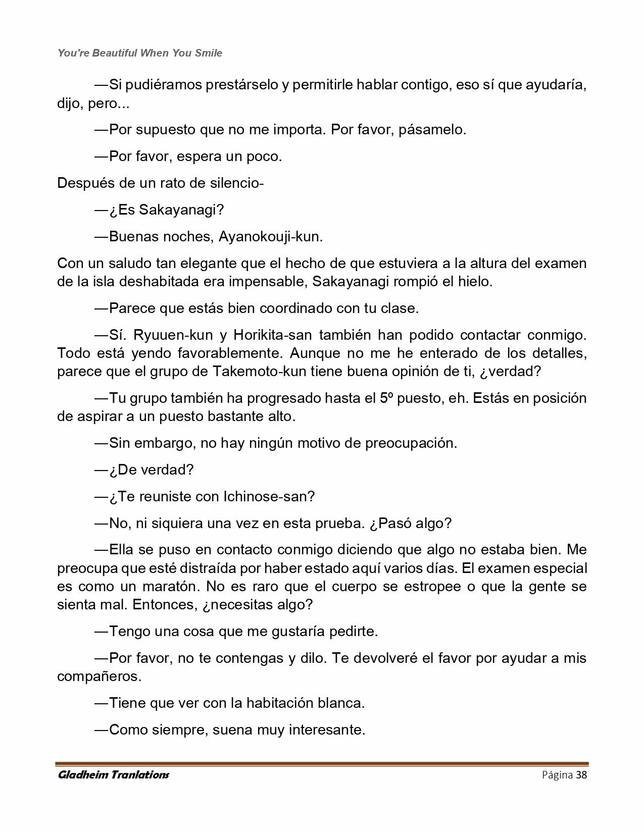 Página 38 del Manga