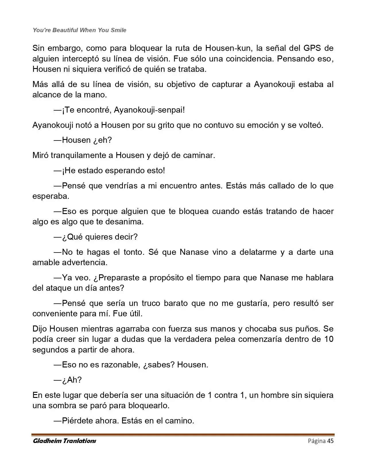 Página 45 del Manga