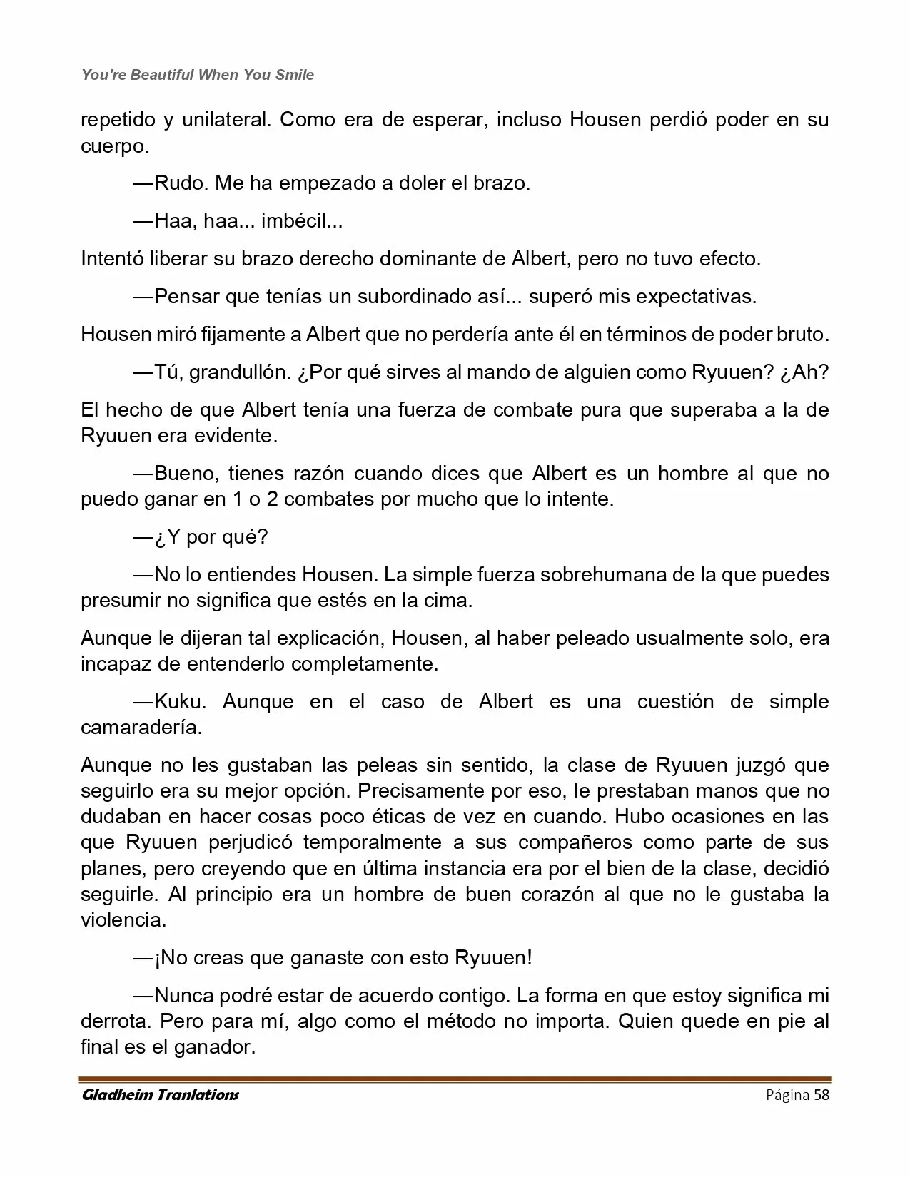 Página 58 del Manga