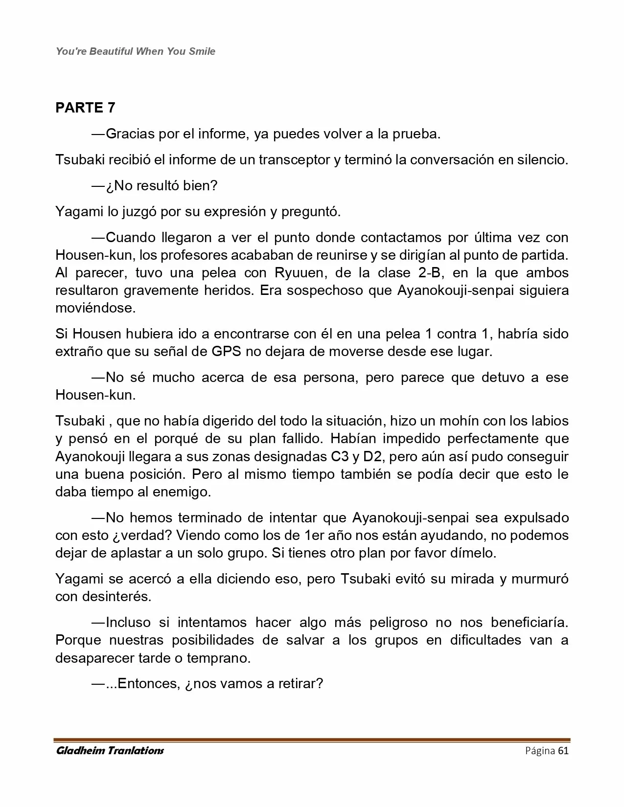 Página 61 del Manga