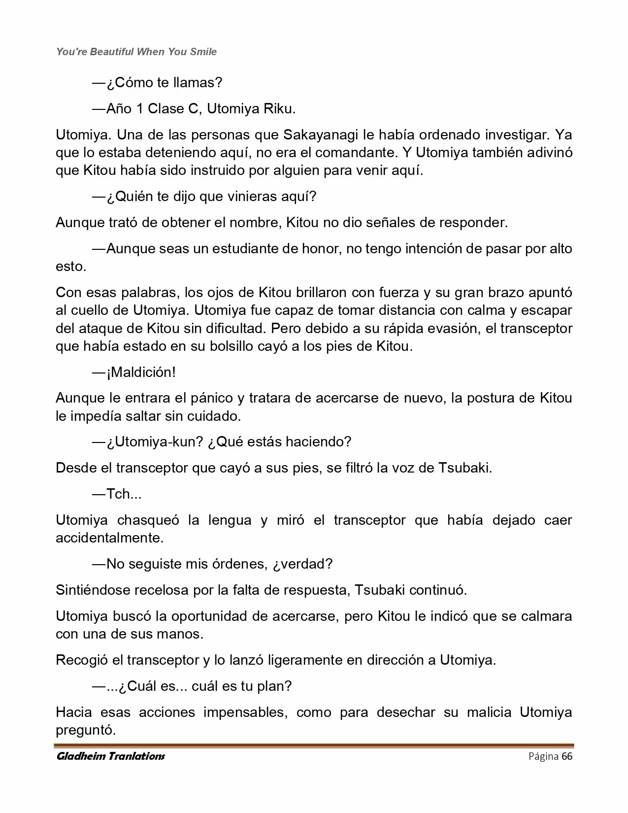 Página 66 del Manga