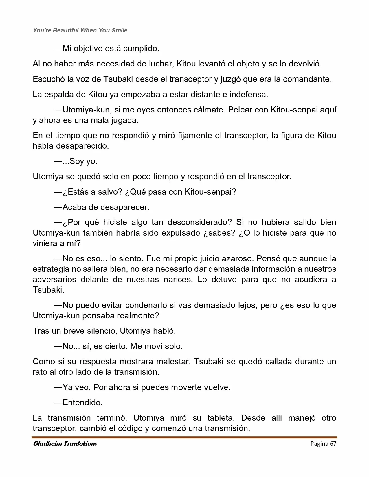 Página 67 del Manga