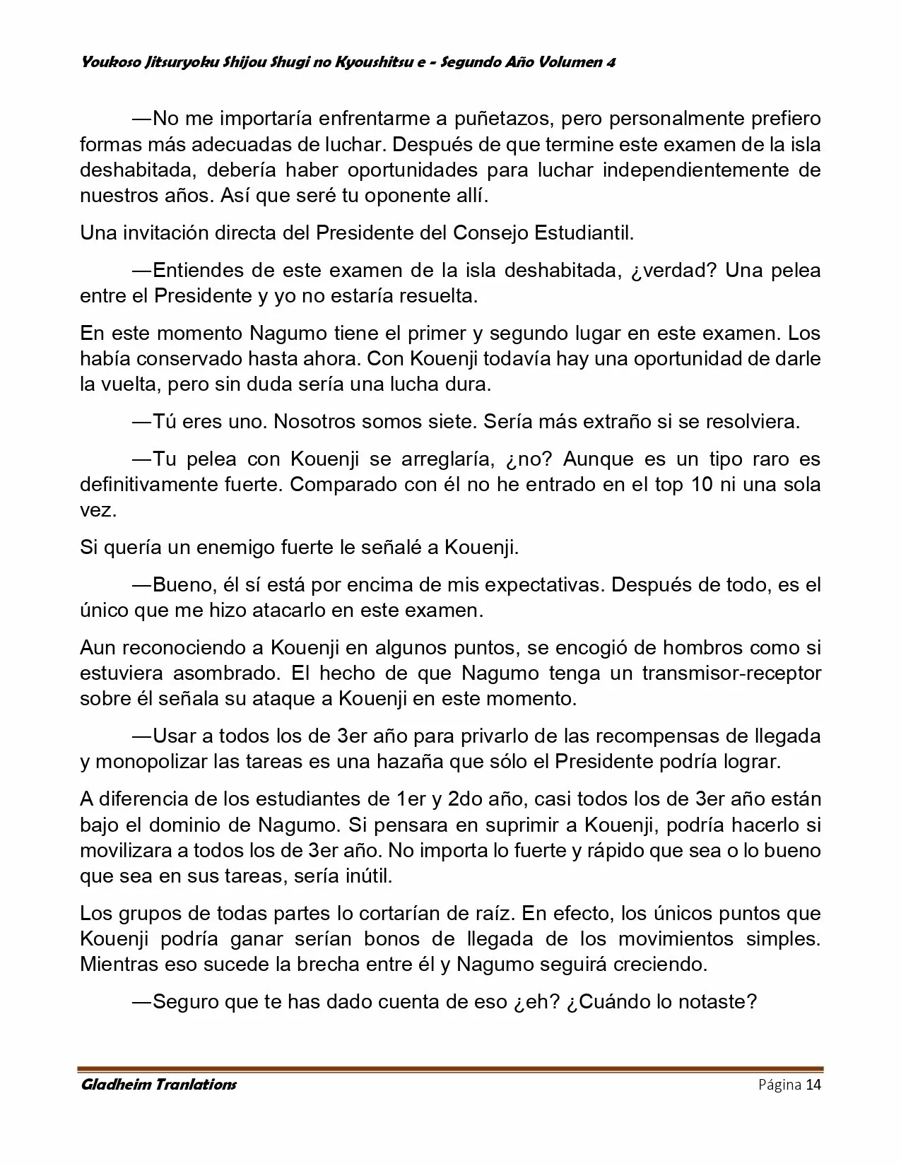 Página 14 del Manga