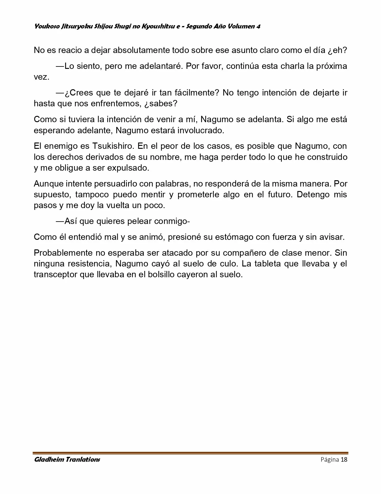 Página 18 del Manga