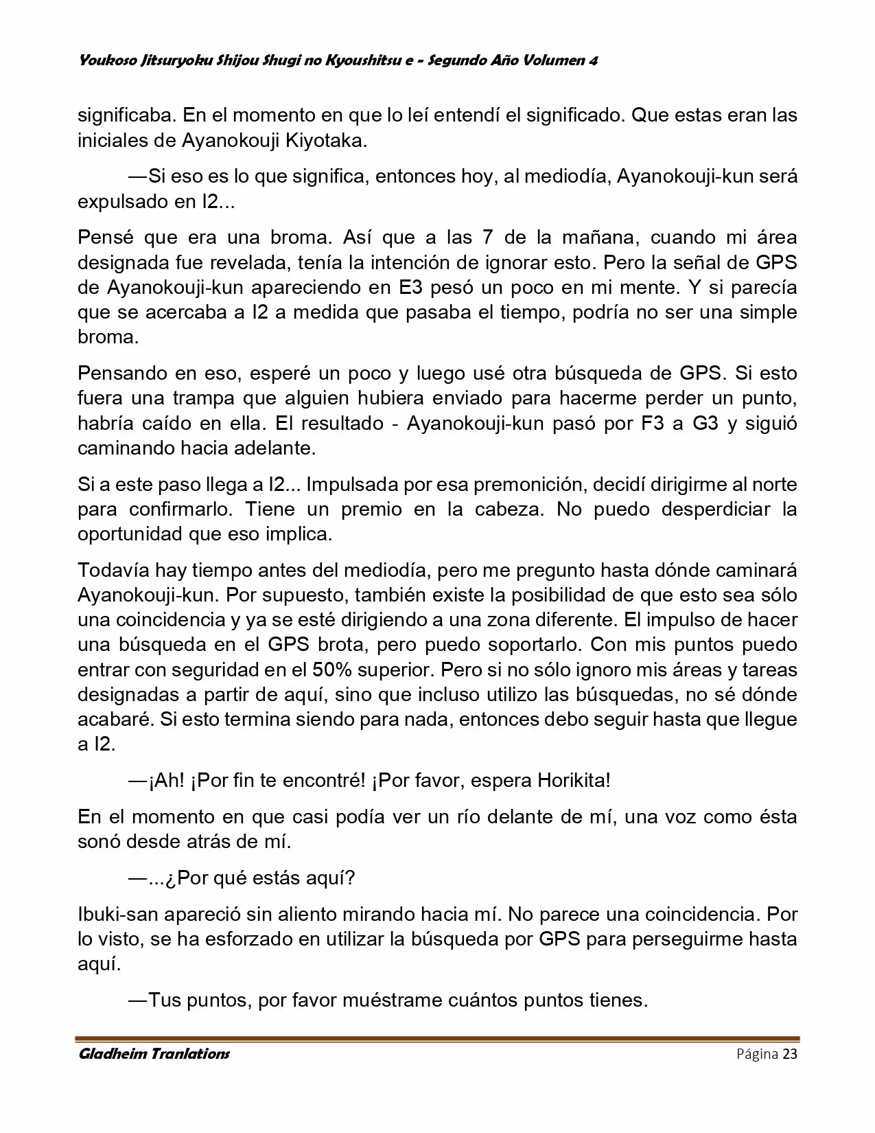 Página 23 del Manga