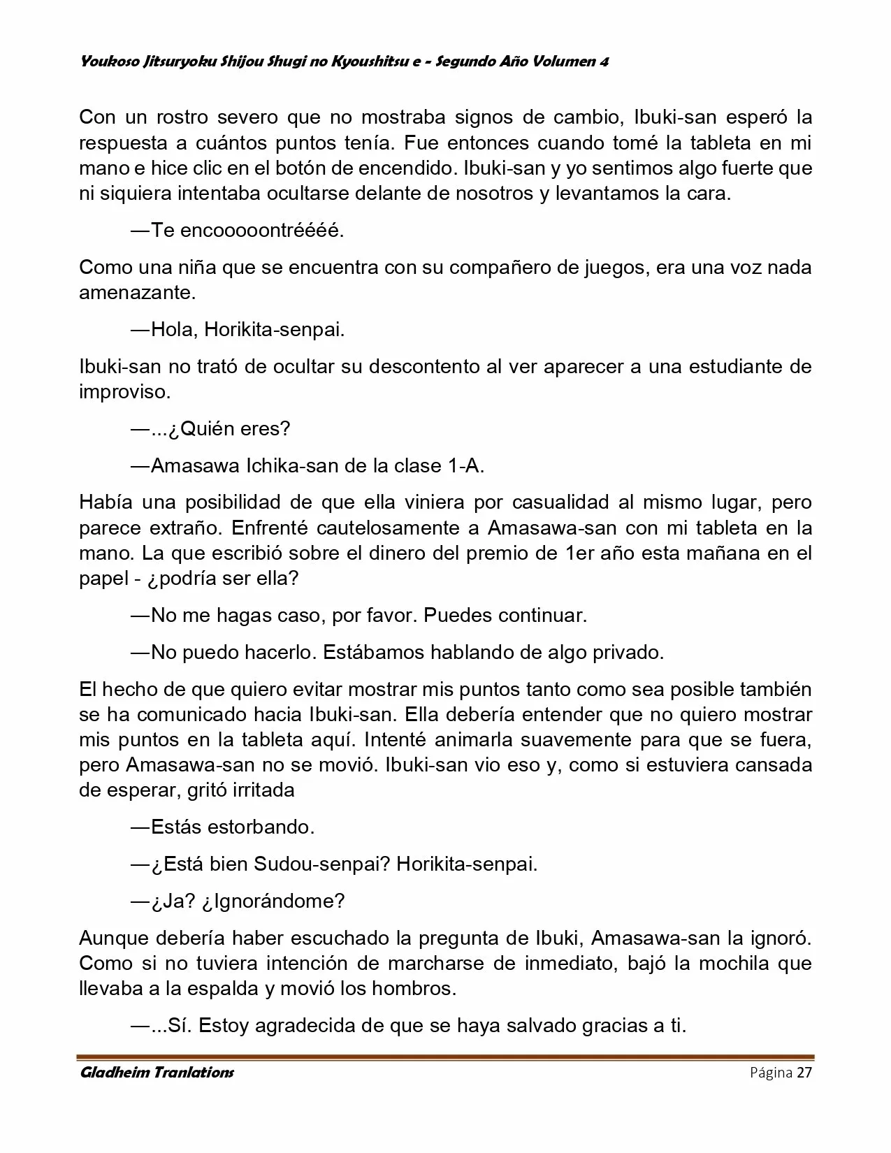 Página 27 del Manga