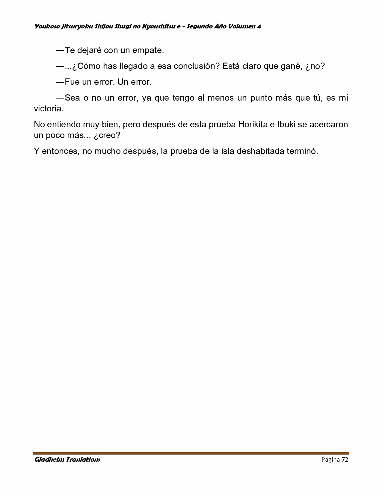 Página 71 del Manga