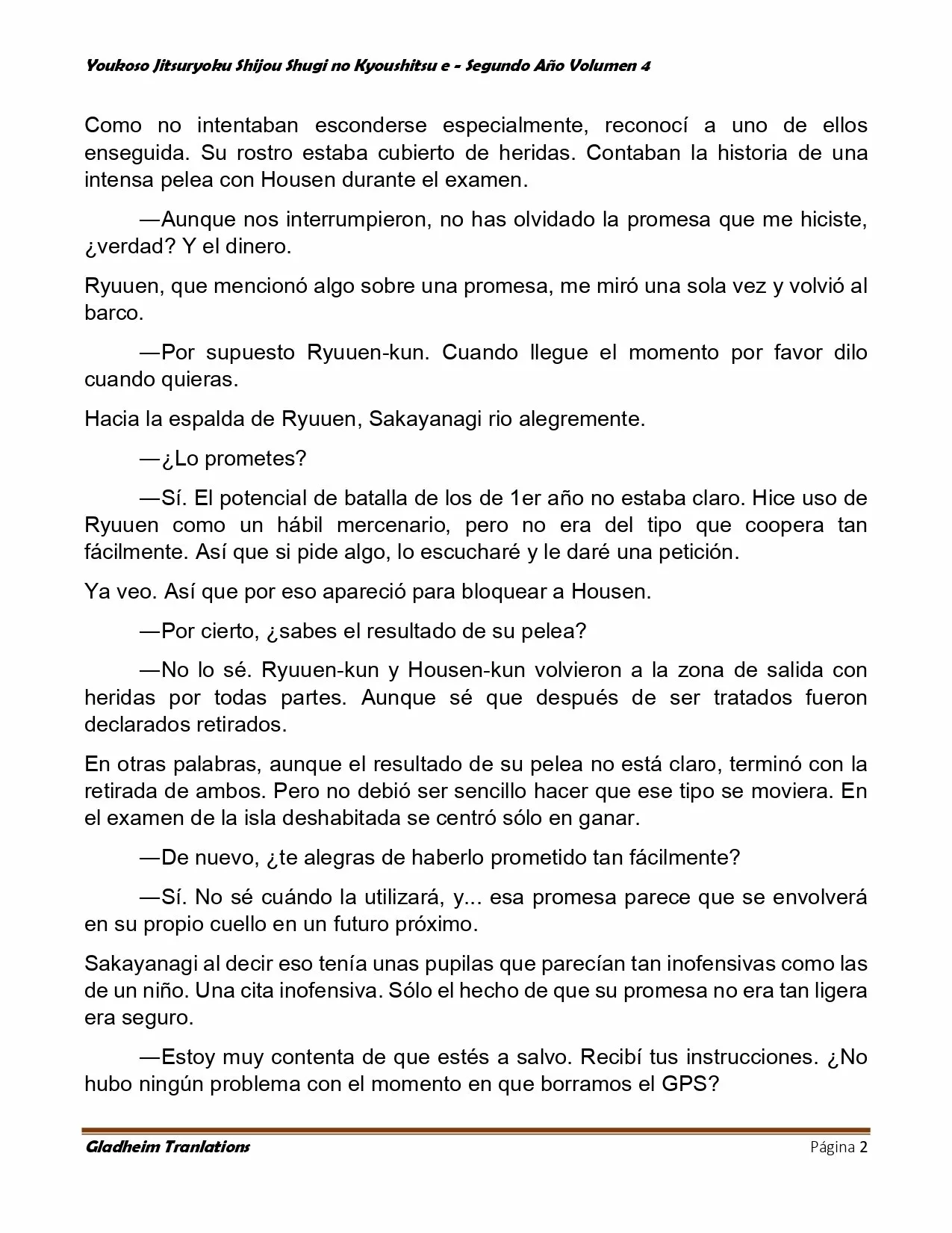 Página 2 del Manga