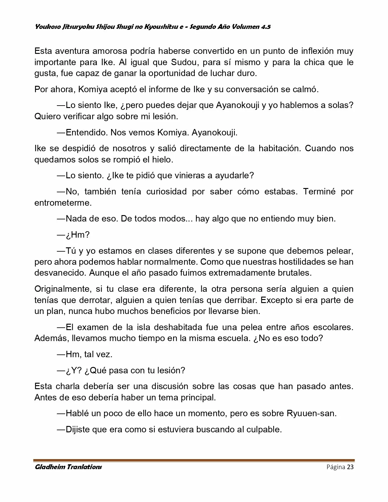 Página 23 del Manga