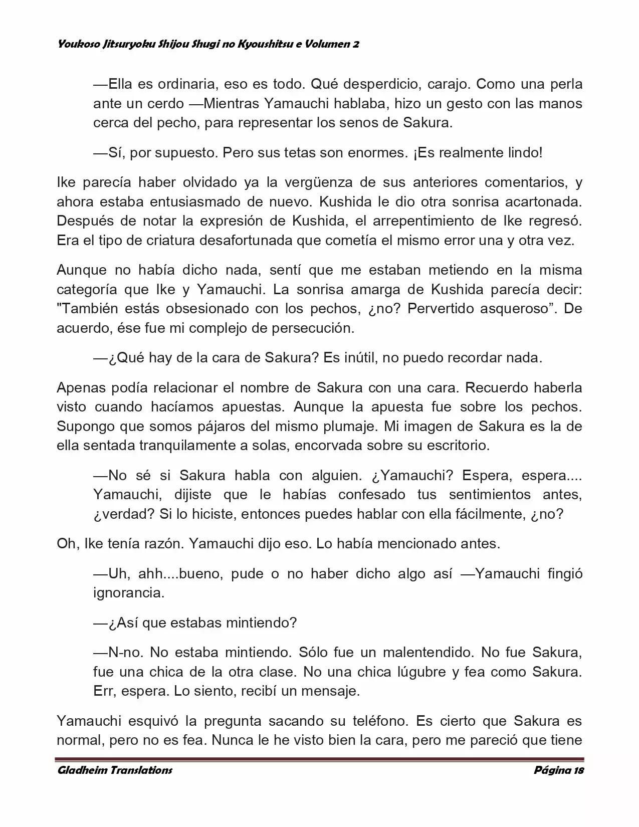 Página 18 del Manga