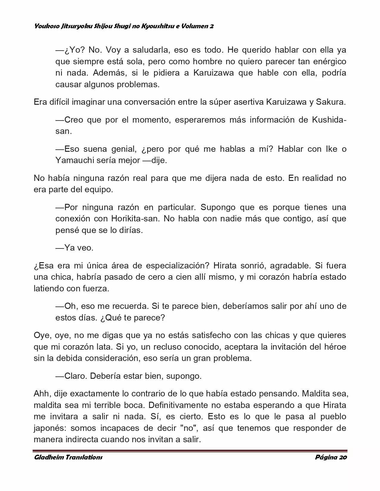 Página 20 del Manga