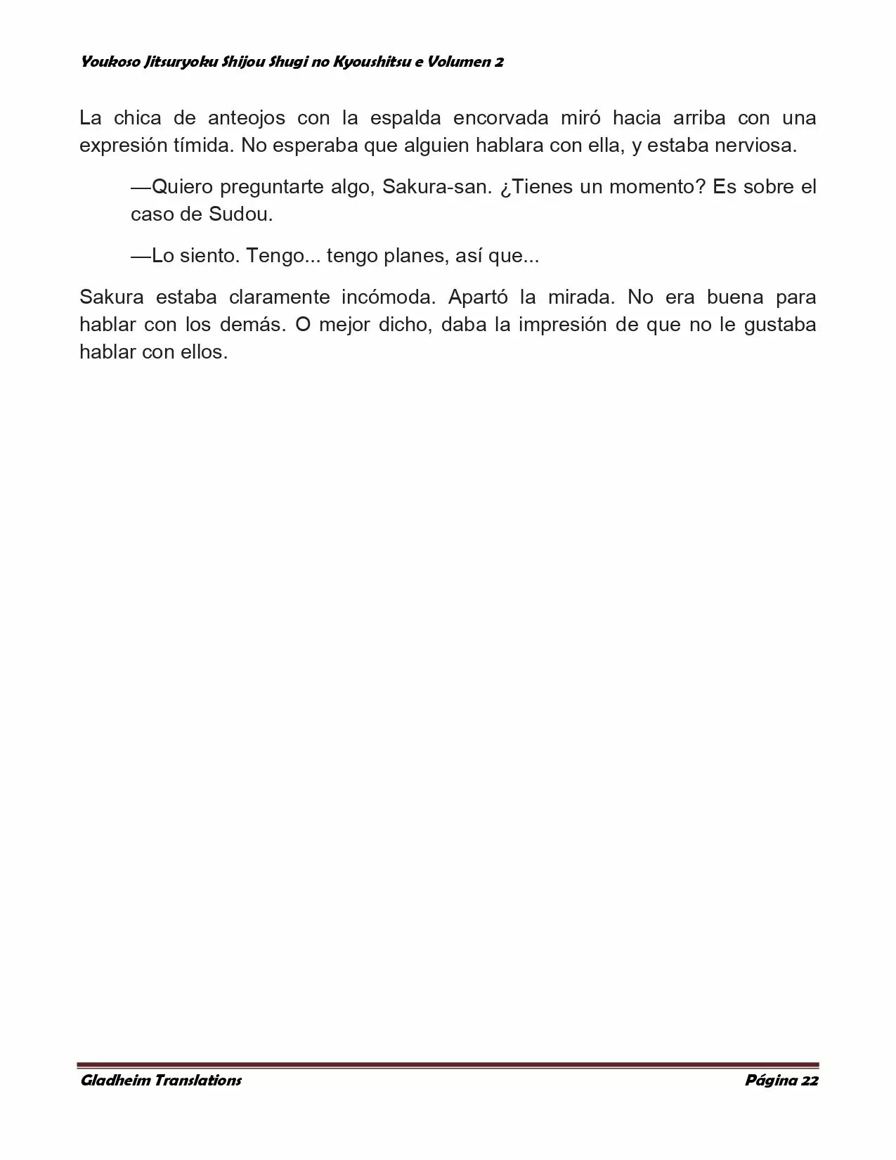 Página 22 del Manga